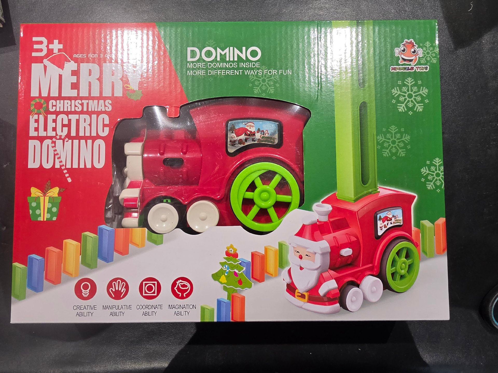 Merry Christmas Electric Domino Toy Train for Kids 3+, Electric, 3 years, New condition — preloved on SilentSale®