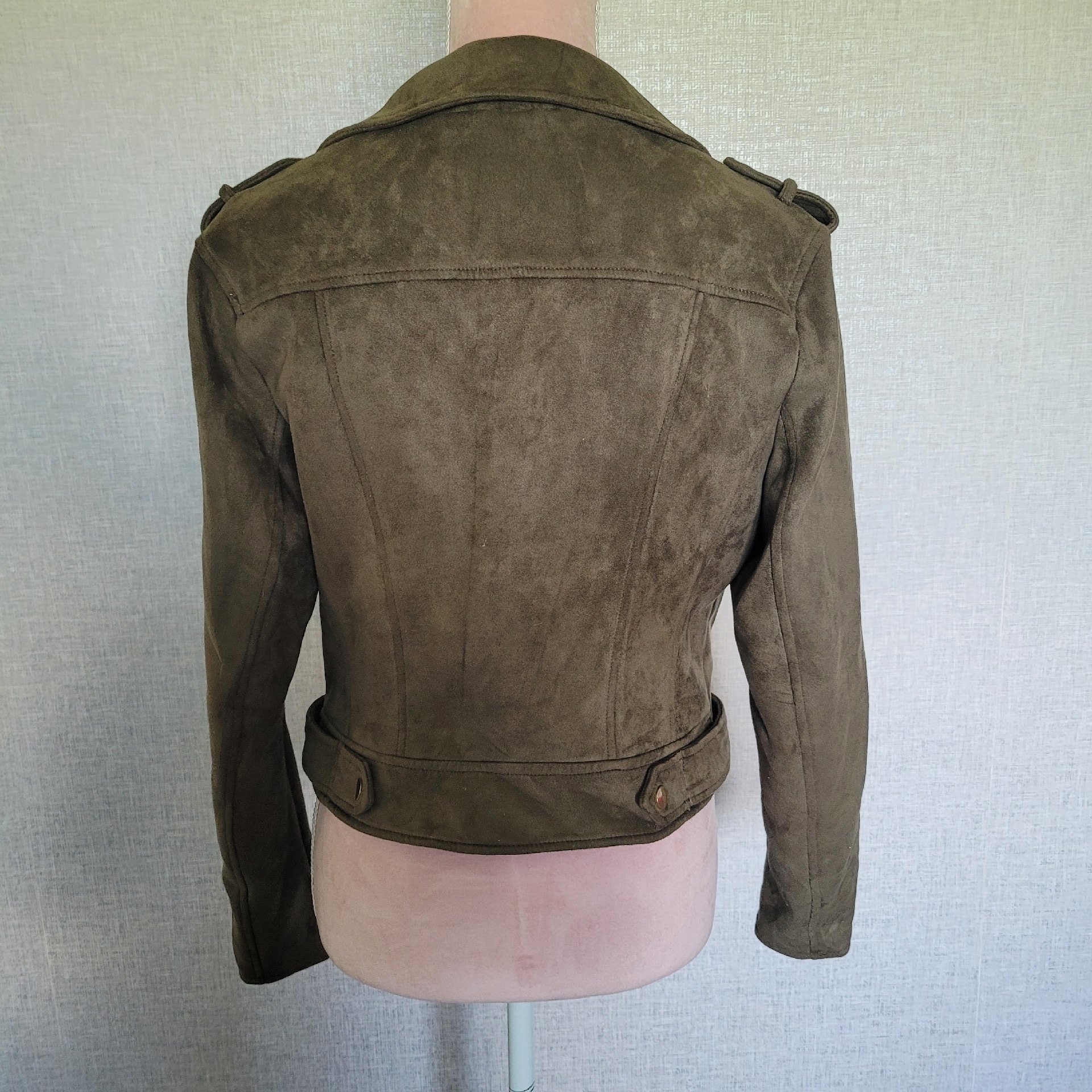 River Island Brown Suede Biker Jacket – Size 12, River Island, 12, Excellent condition — preloved on SilentSale®