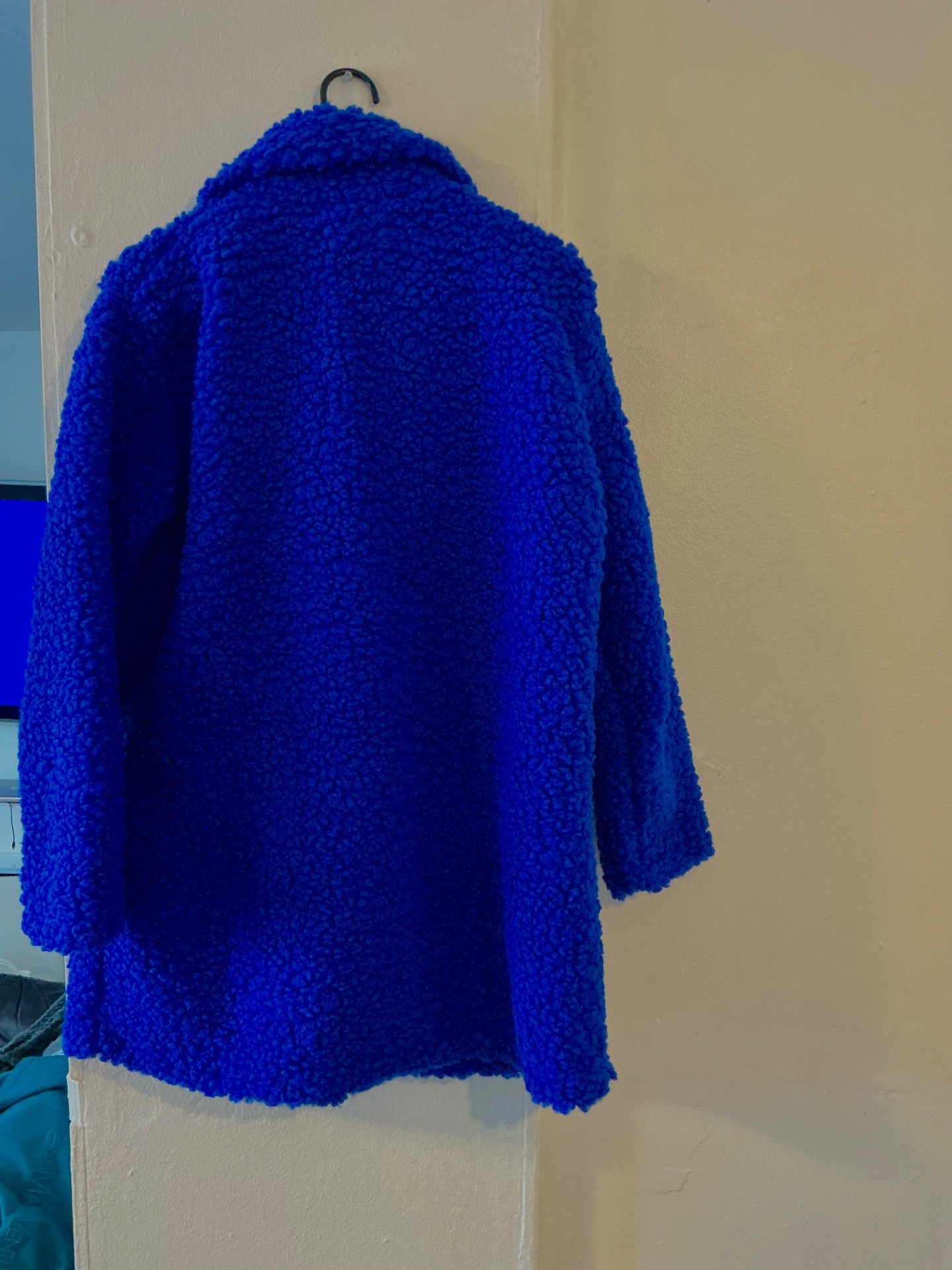 Blue Teddy Borg Coat with Buttons, Unbranded, M, New condition — preloved on SilentSale®