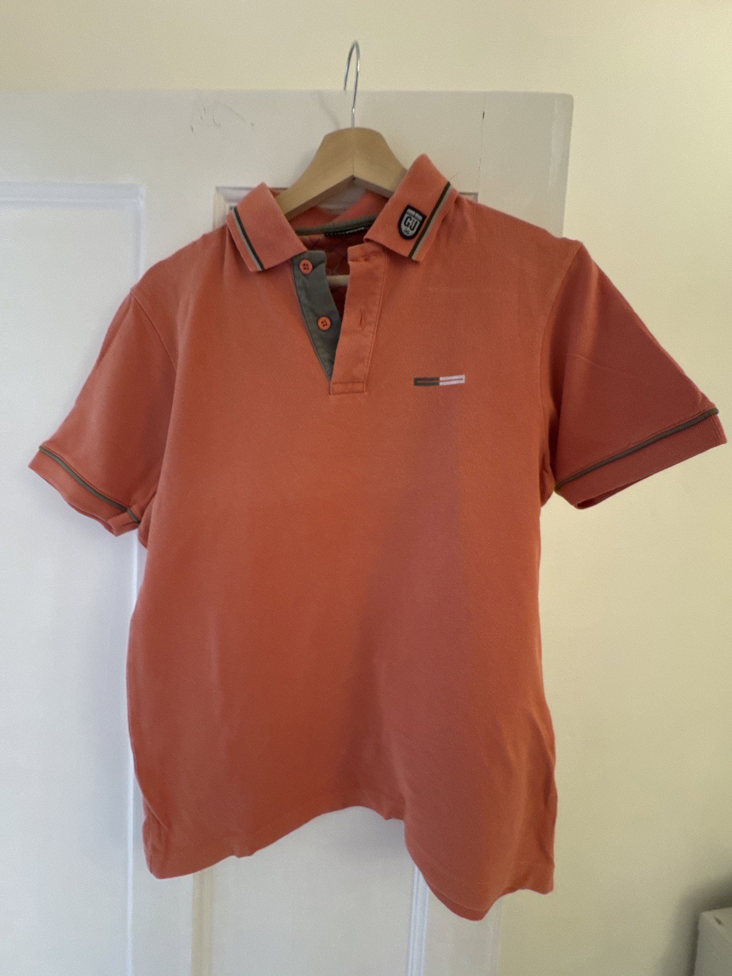 Golf Junkie Orange Polo Shirt – Size S, Golf Junkie, S, Excellent condition — preloved on SilentSale®