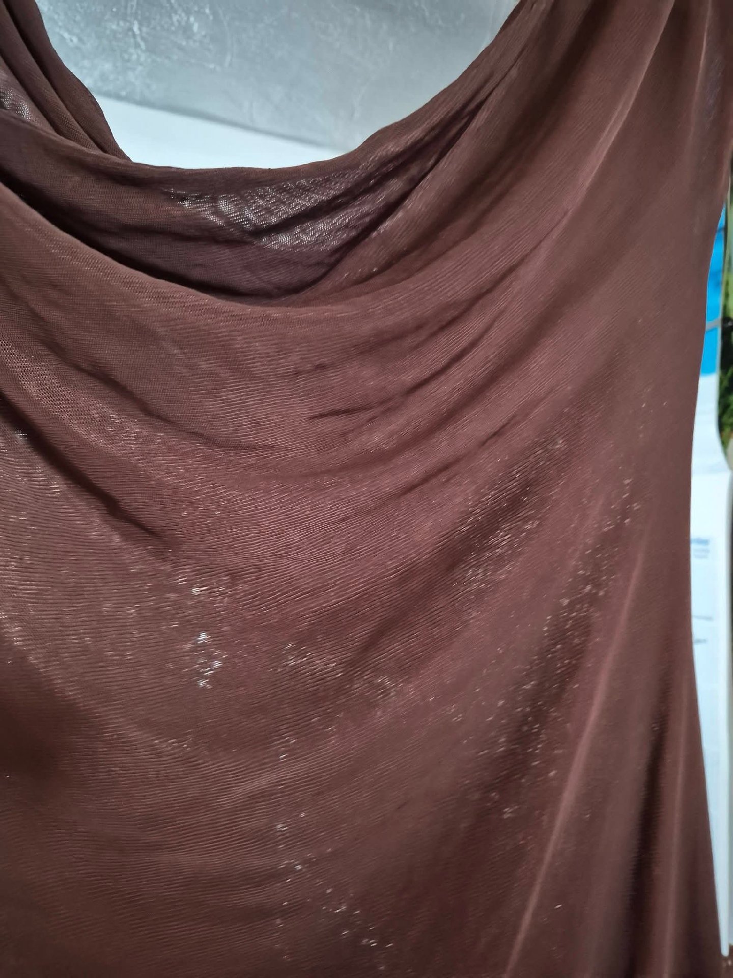 Lunar lemon Brown Sleeveless Cowl Neck Dress, Lunar, S, New condition — preloved on SilentSale®