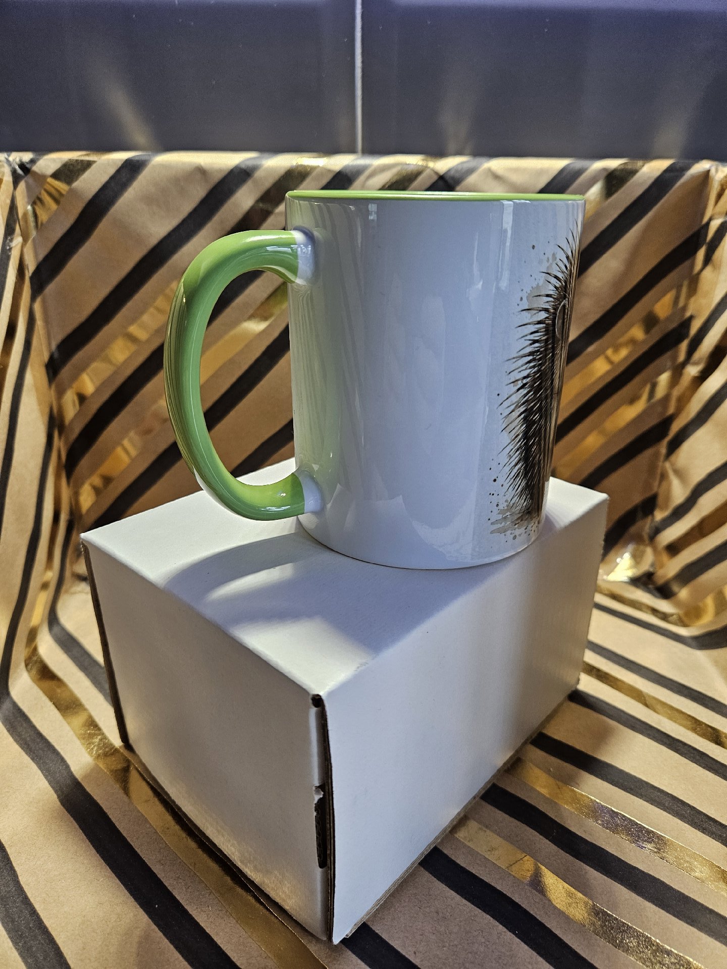 Ceramic Mug I Love Cappuccino More Than People Green Handle, Unbranded, One Size, New condition — preloved on SilentSale®