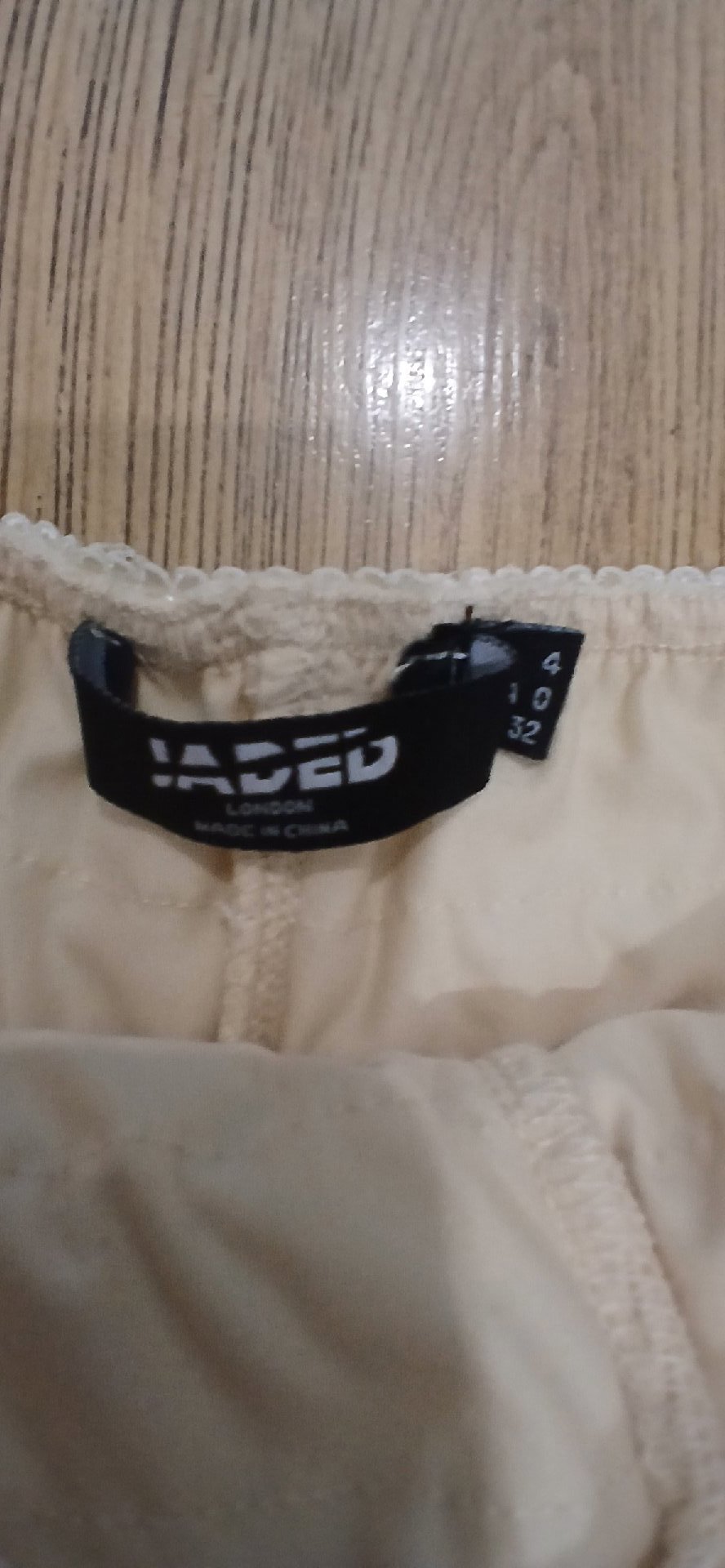 Jaded London Cream Lace Ruffle Shorts – UK 6, Jaded London, 6, Excellent condition — preloved on SilentSale®