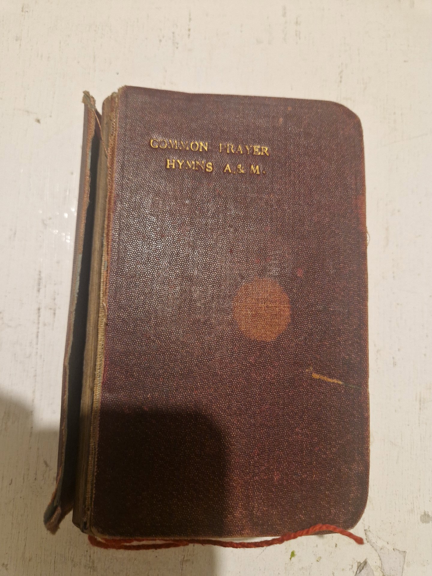 Leather-bound 'Common Prayer Hymns A&M' prayer book, Unbranded, One Size, Good condition — preloved on SilentSale®
