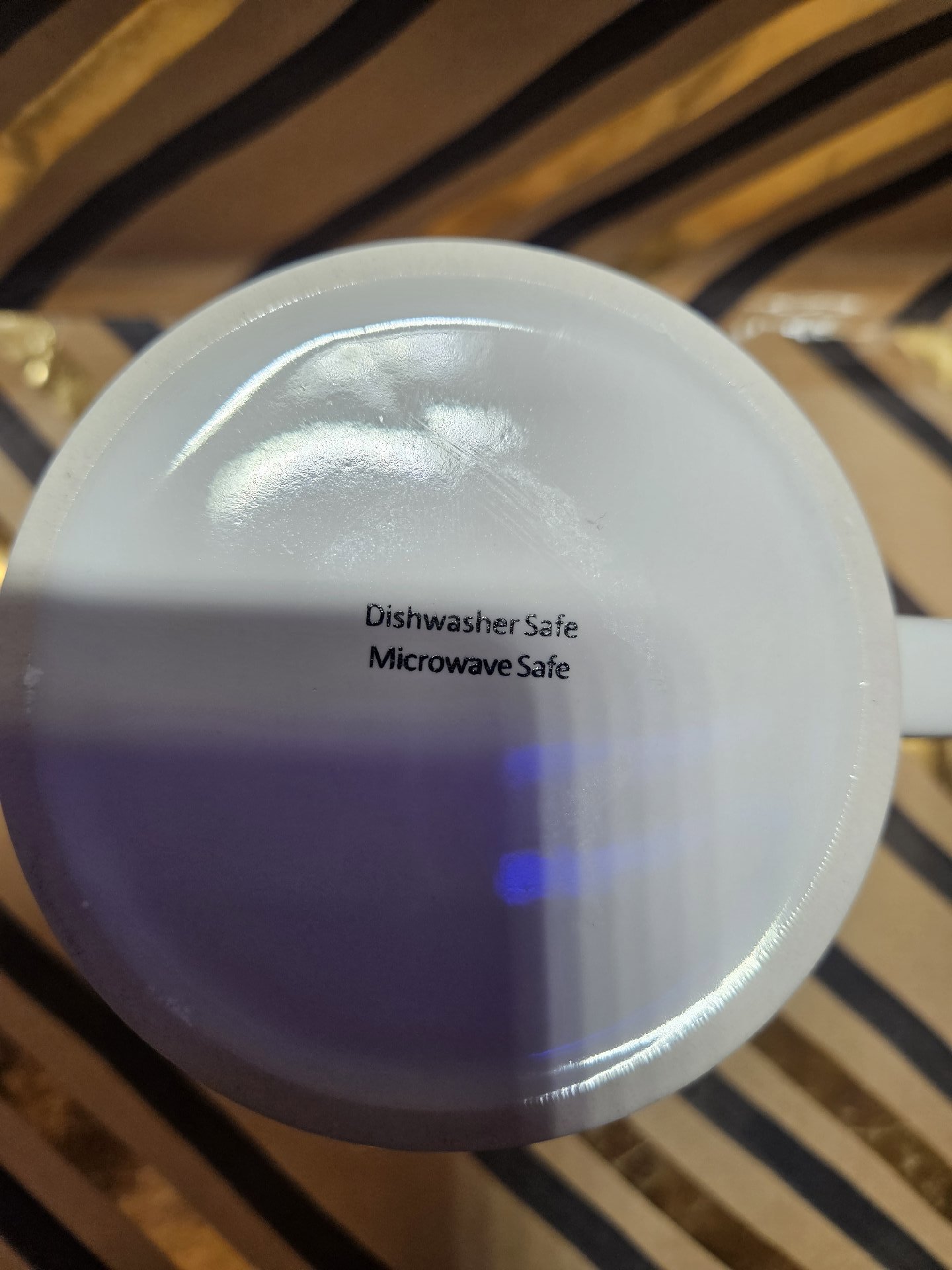 White Ceramic Coffee Mug with Coffee Print, Unbranded, One Size, New condition — preloved on SilentSale®
