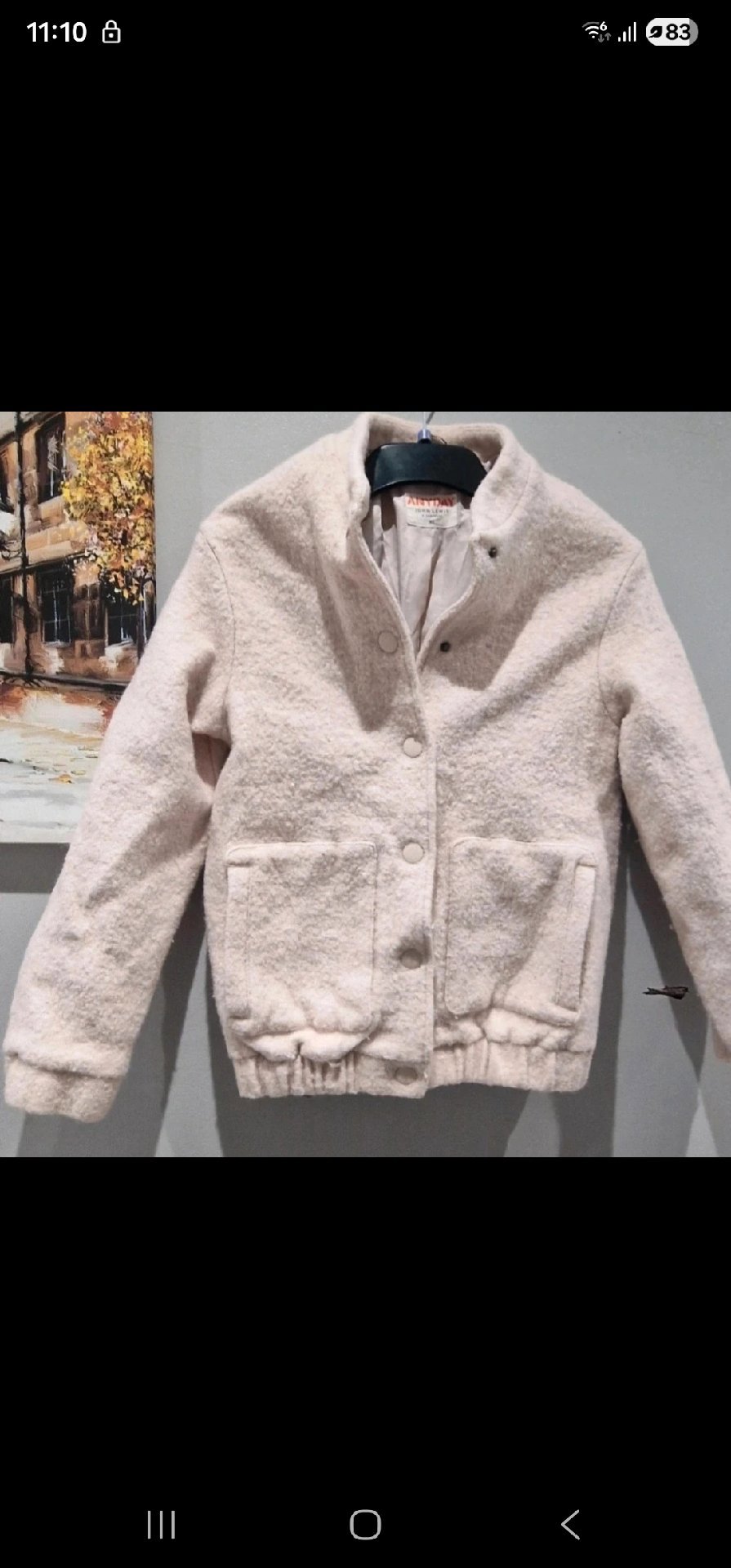 Anyday John Lewis Cream Teddy Coat Jacket – Size 4, Anyday John Lewis, 4, Excellent condition — preloved on SilentSale®