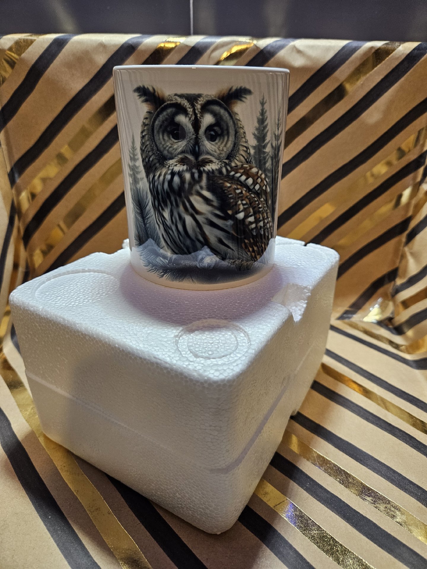 Owl Print Ceramic Coffee Mug, Unbranded, One Size, New condition — preloved on SilentSale®