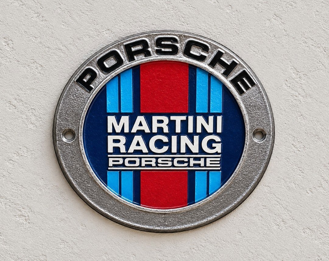 Porsche Martini Racing Metal Badge Emblem, Porsche, Small, New condition — preloved on SilentSale®