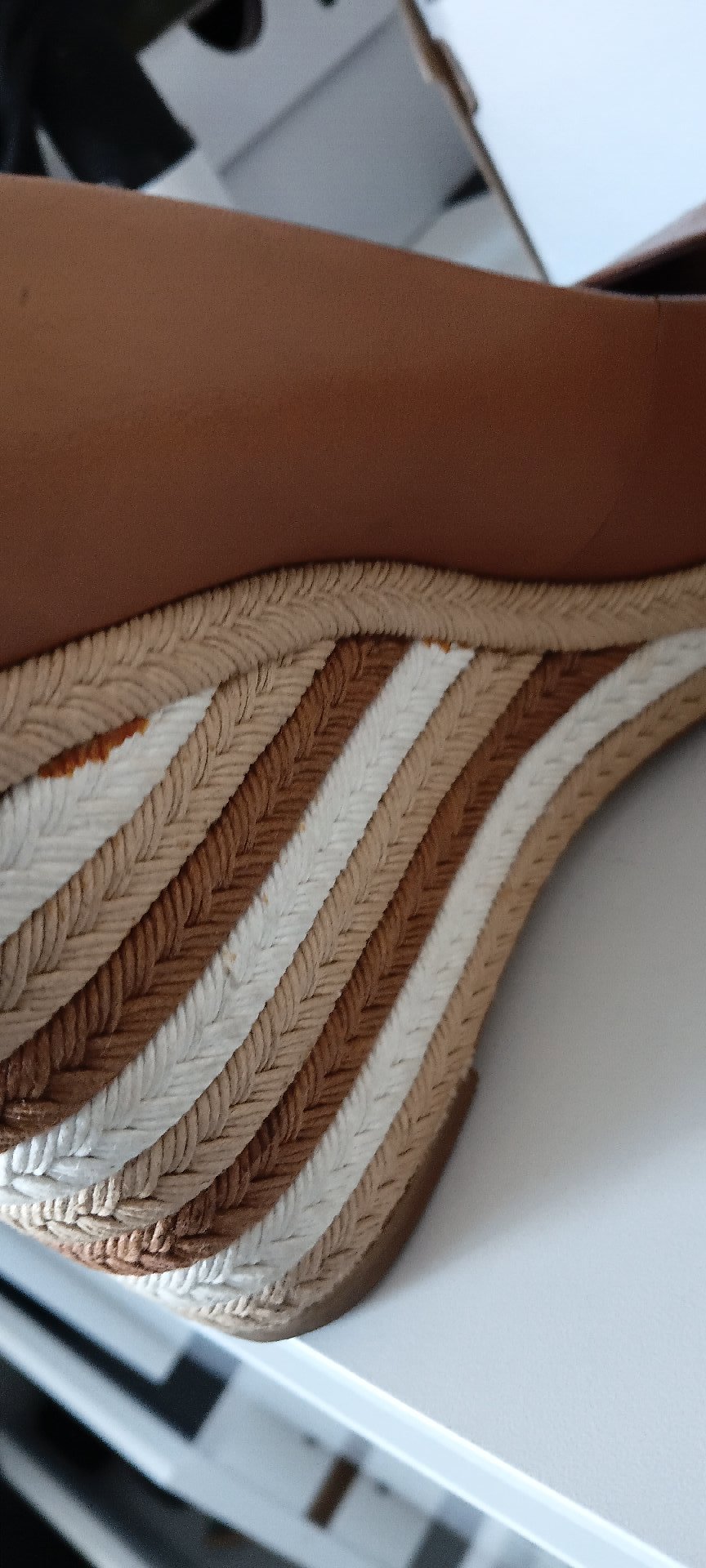 Tommy Hilfiger Tan Leather Wedge Heels, Tommy Hilfiger, 6.5, Excellent condition — preloved on SilentSale®