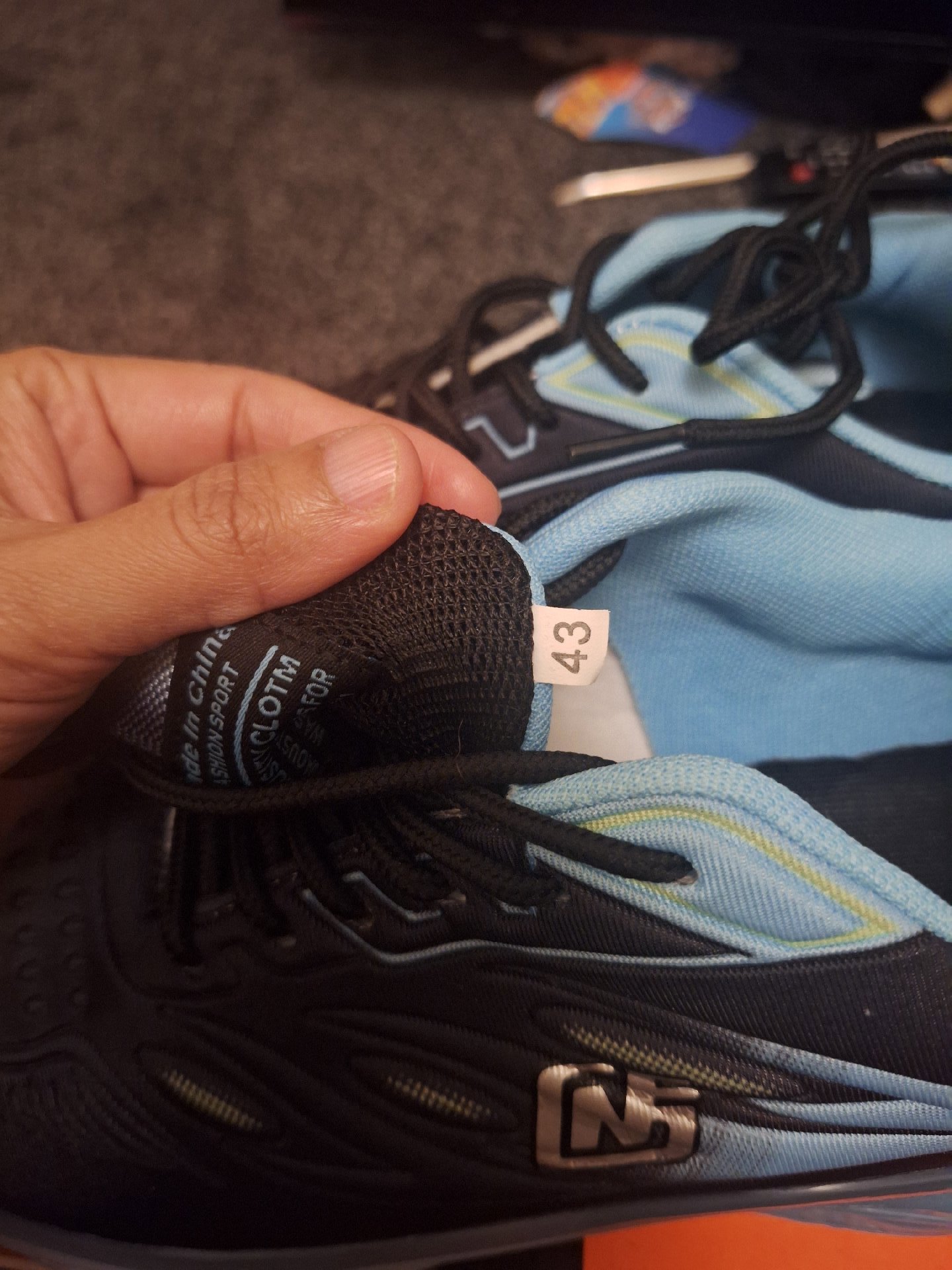 Black and Blue Sports Trainers Size 43, Unbranded, 43, New condition — preloved on SilentSale®