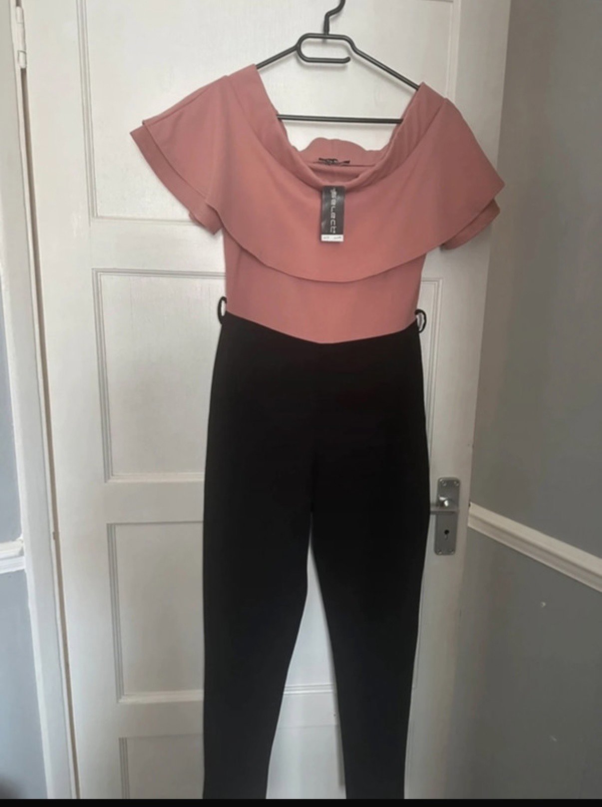 Select Pink and Black Off Shoulder Jumpsuit, Select, 10, New condition — preloved on SilentSale®
