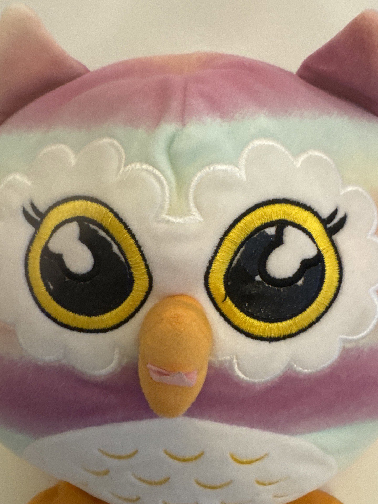 Rainbow Striped Owl Soft Toy Plush, Rainbow, One Size, Excellent condition — preloved on SilentSale®