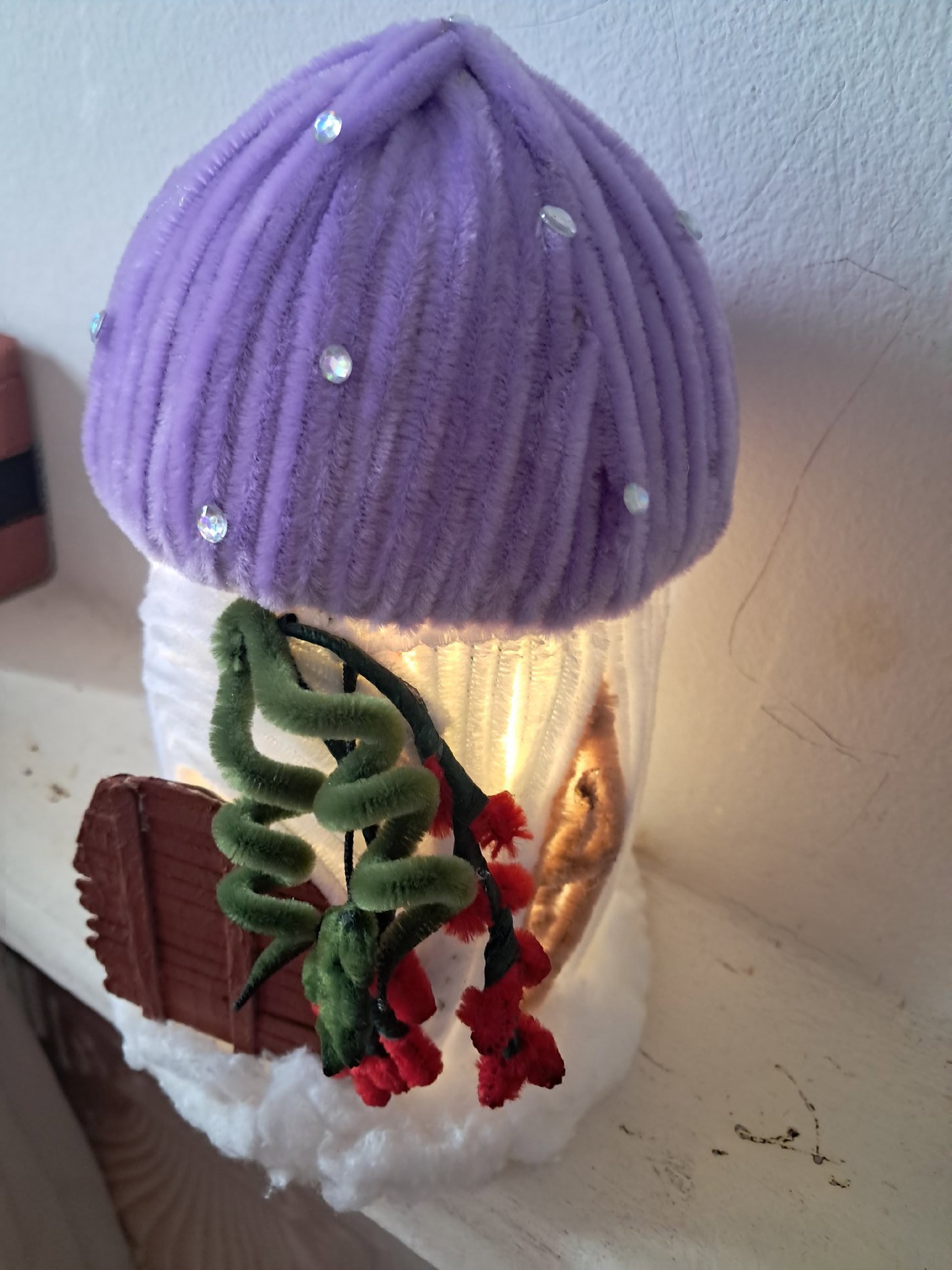 Purple Mushroom Fairy Light Decoration, Unbranded, Medium, Like New condition — preloved on SilentSale®