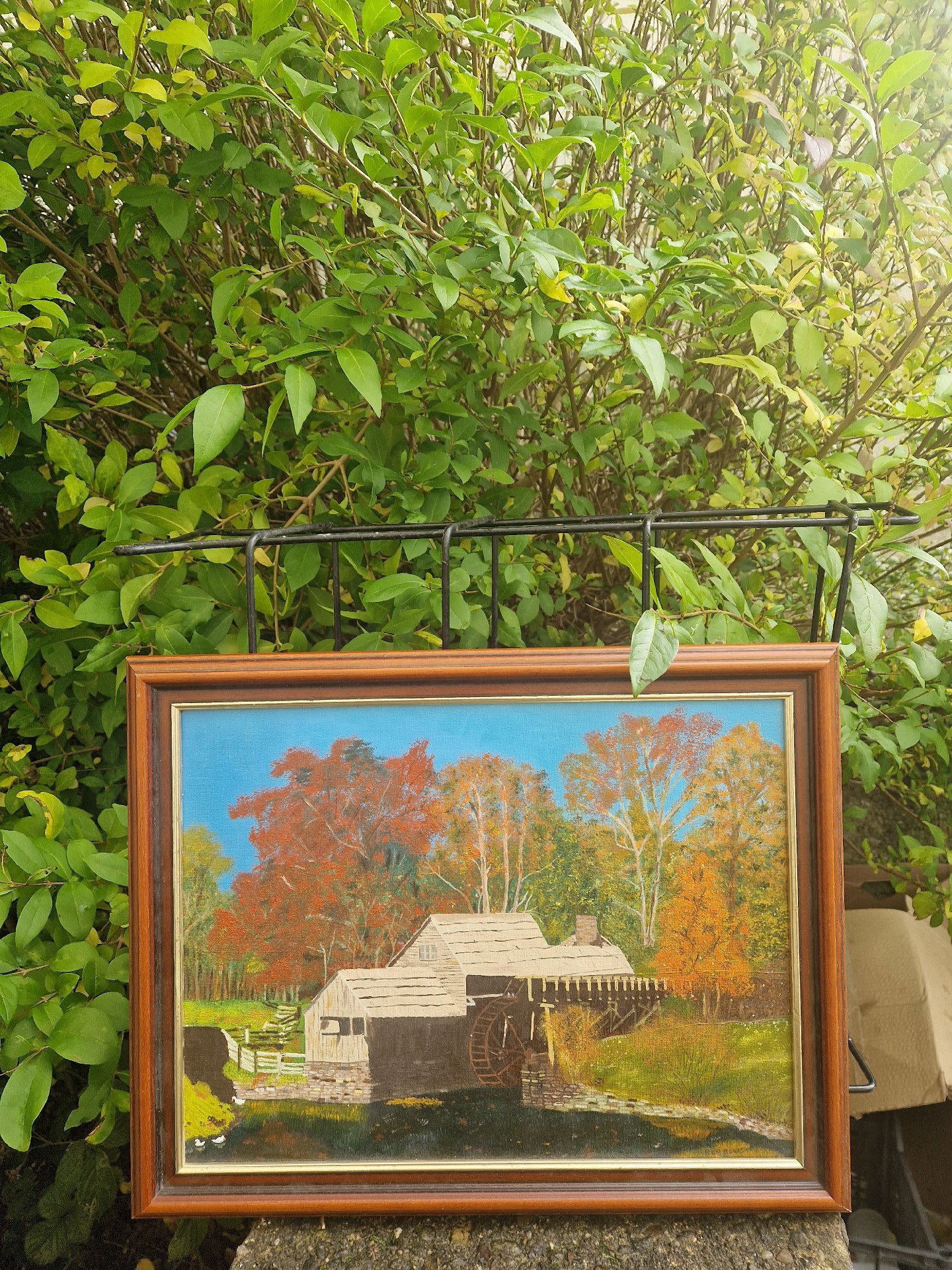 Oil painting on board depicting an autumn mill house landscape, Unbranded, One Size, Excellent condition — preloved on SilentSale®