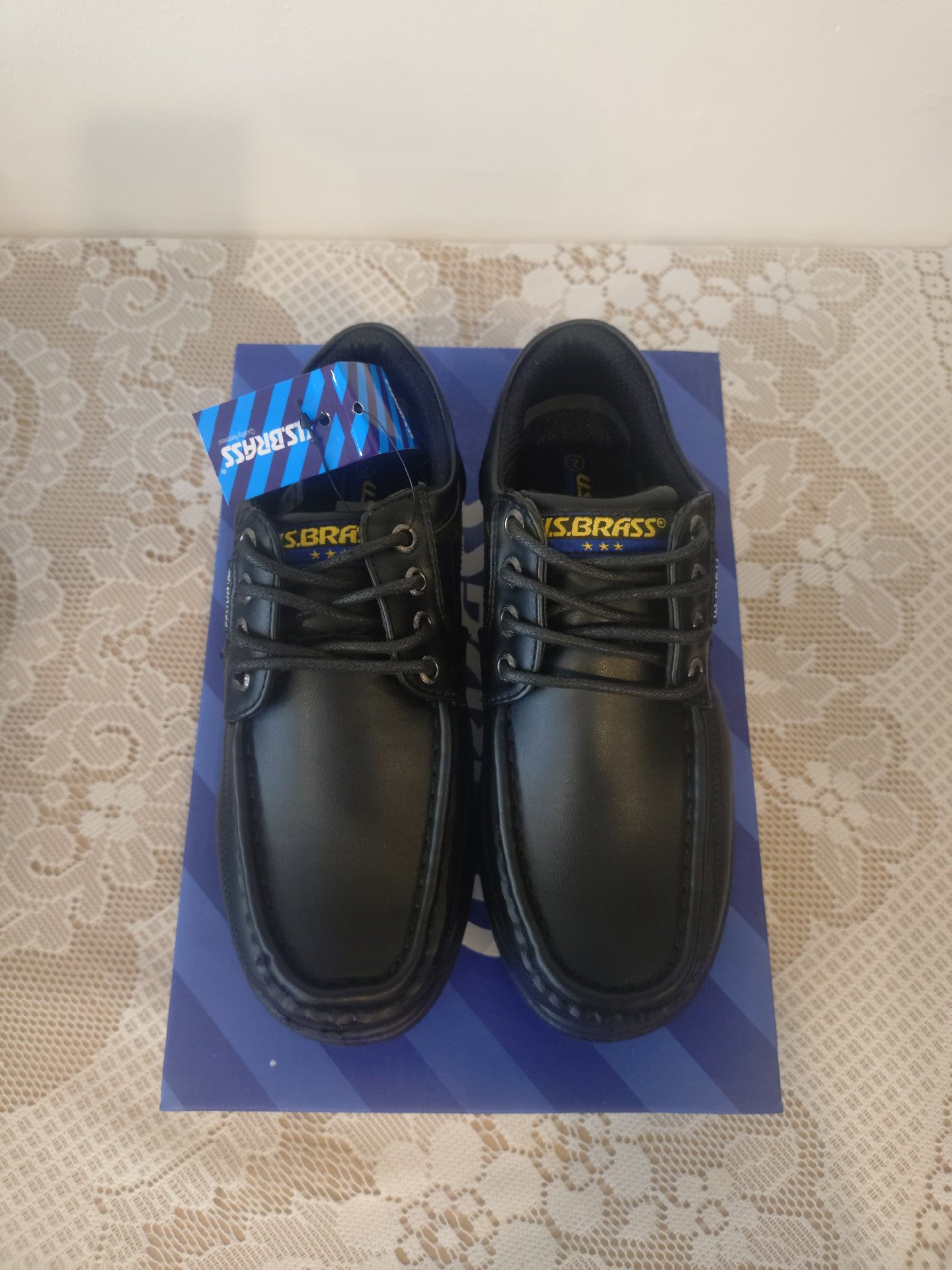 U.S. Brass Black Boat Shoes – UK 2, U.S. Brass, 2 (Senior), New condition — preloved on SilentSale®
