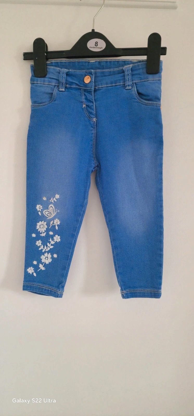 Girls jeans, Nutmeg, 12-18 months / 80 cm, Excellent condition — preloved on SilentSale®