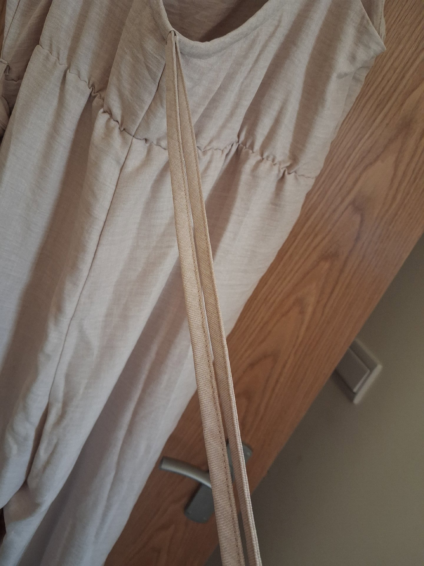 Beige Sleeveless Ruffle Strap Jumpsuit, Shein, XXL, New condition — preloved on SilentSale®