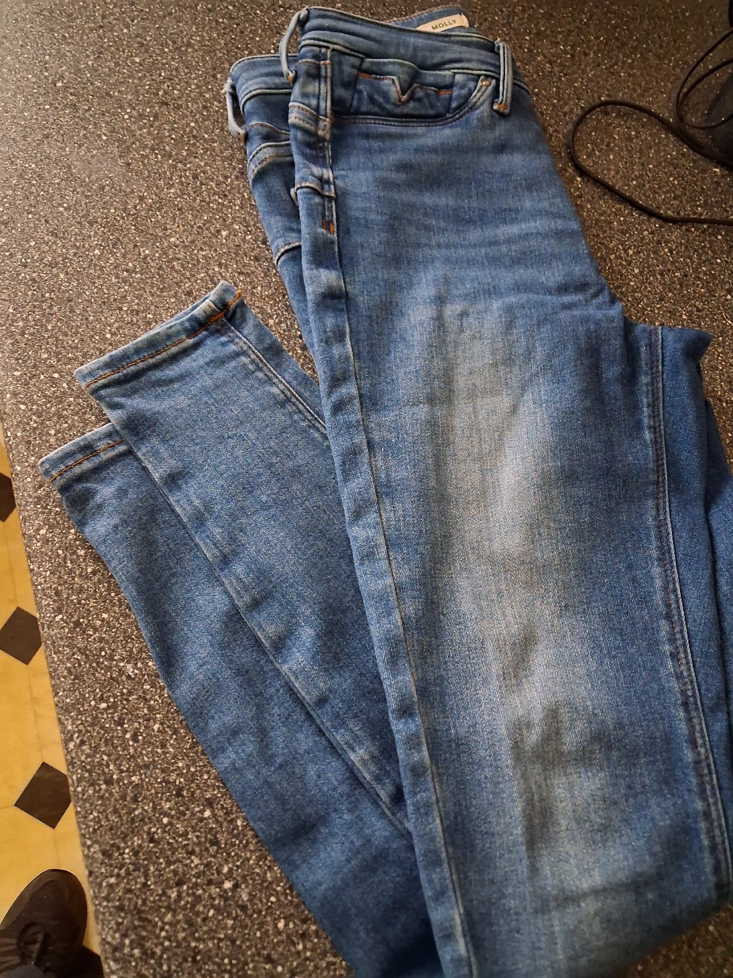River Island Molly Blue Skinny Jeans – EUR 34/ UK 8., River Island, EUR 34, Like New condition — preloved on SilentSale®