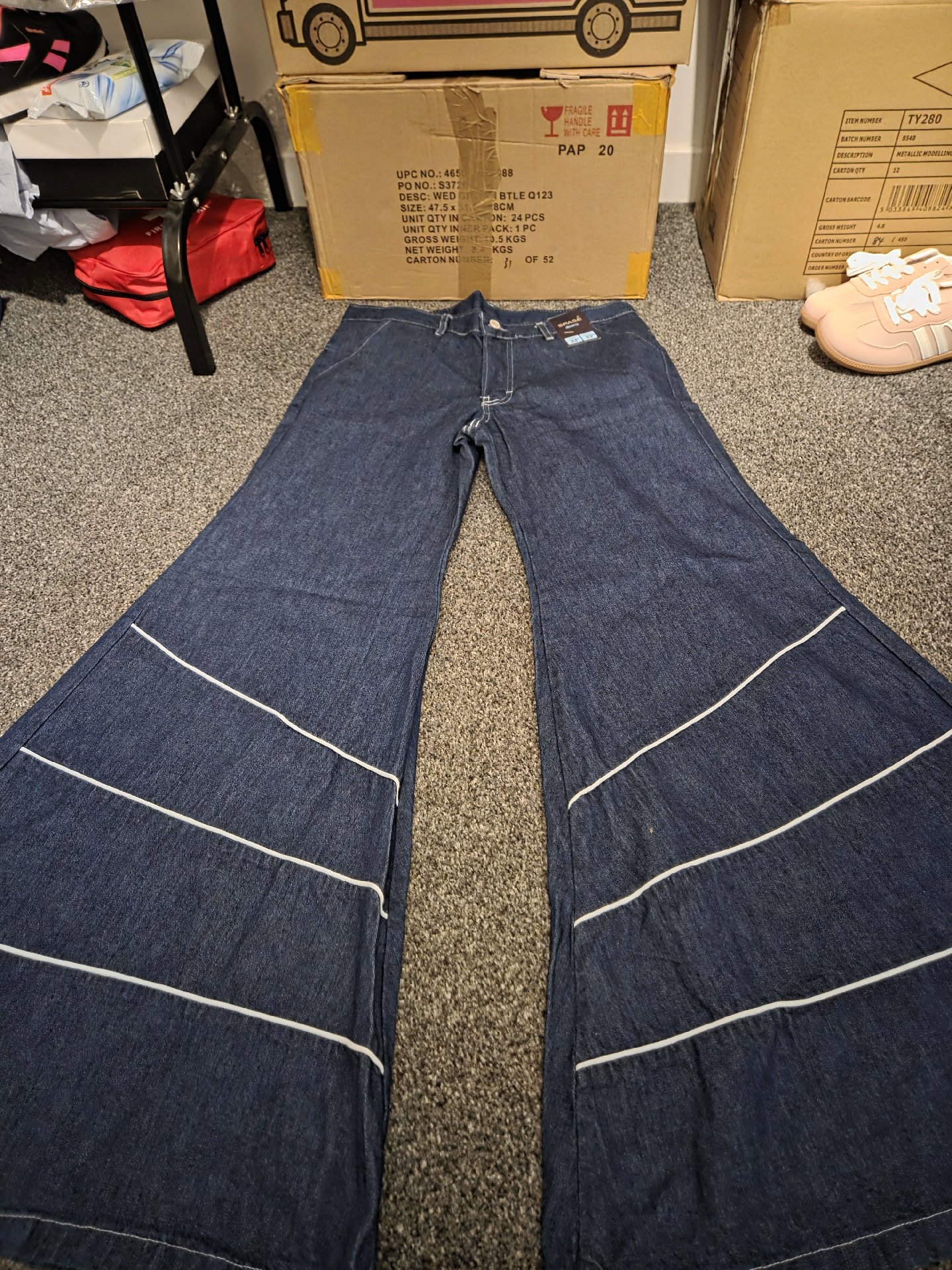 Spase Denim Wide Leg Jeans 32W 33L, Spase Denim, 32W 33L, New condition — preloved on SilentSale®