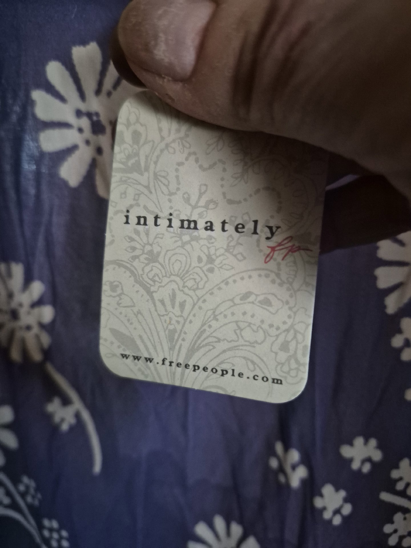 Free People Intimately Blue Floral Slip Dress, Free People, M, New condition — preloved on SilentSale®