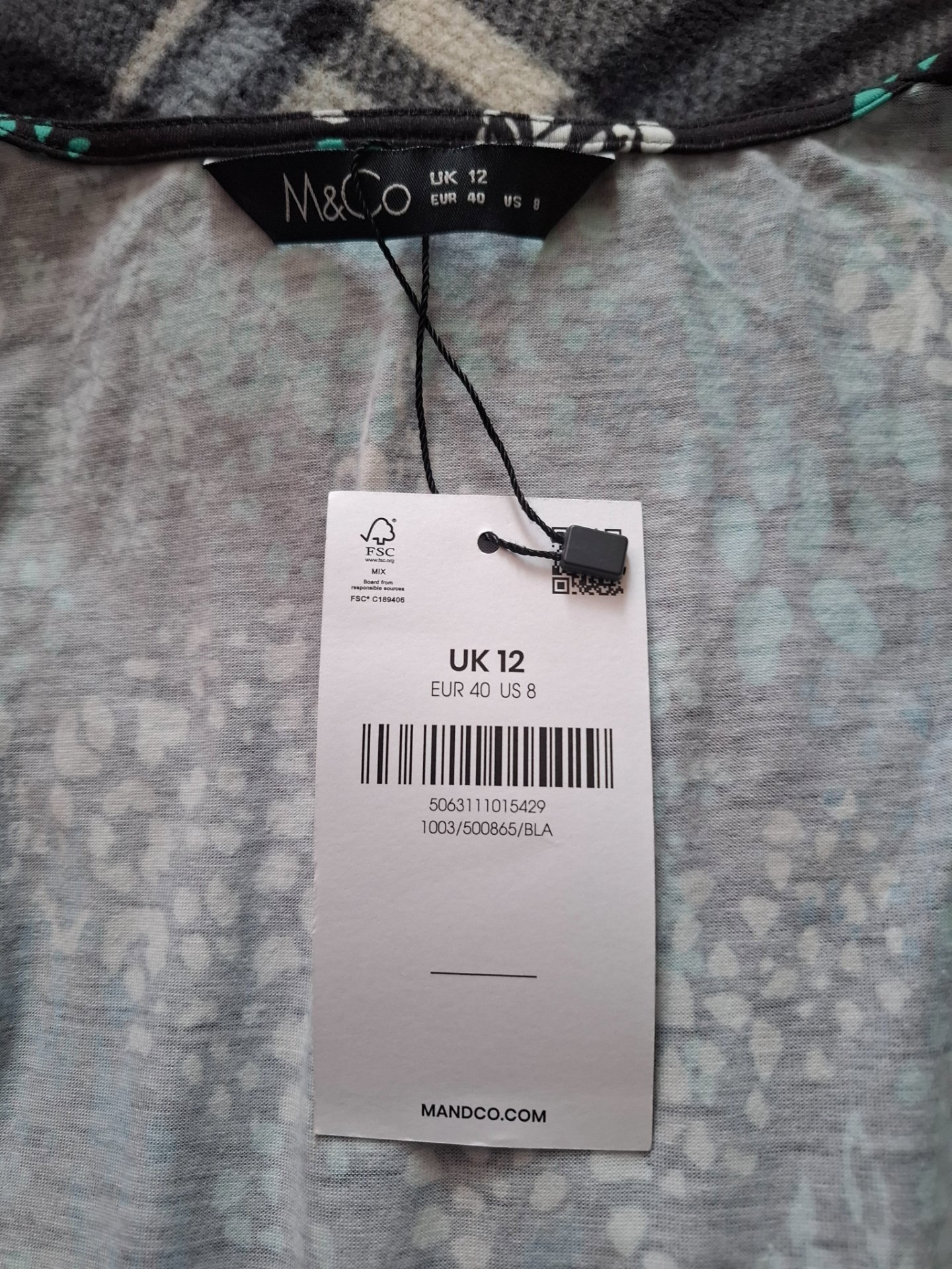 M&Co Black Floral Midi Dress – UK 12, M&Co, 12, New condition — preloved on SilentSale®