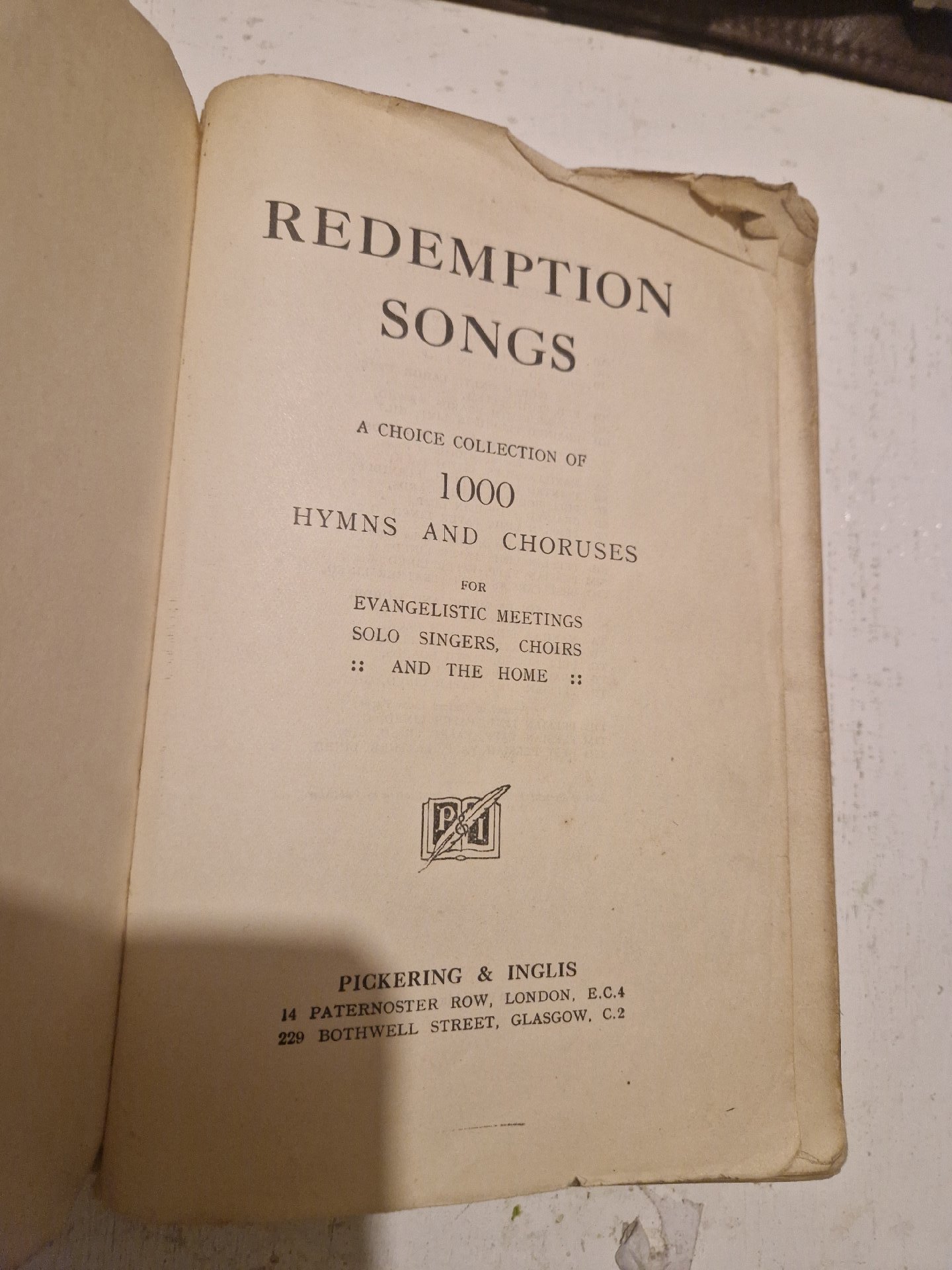 Redemption Songs Hymn Book 1000 Hymns and Choruses, Unbranded, One Size, Fair condition — preloved on SilentSale®