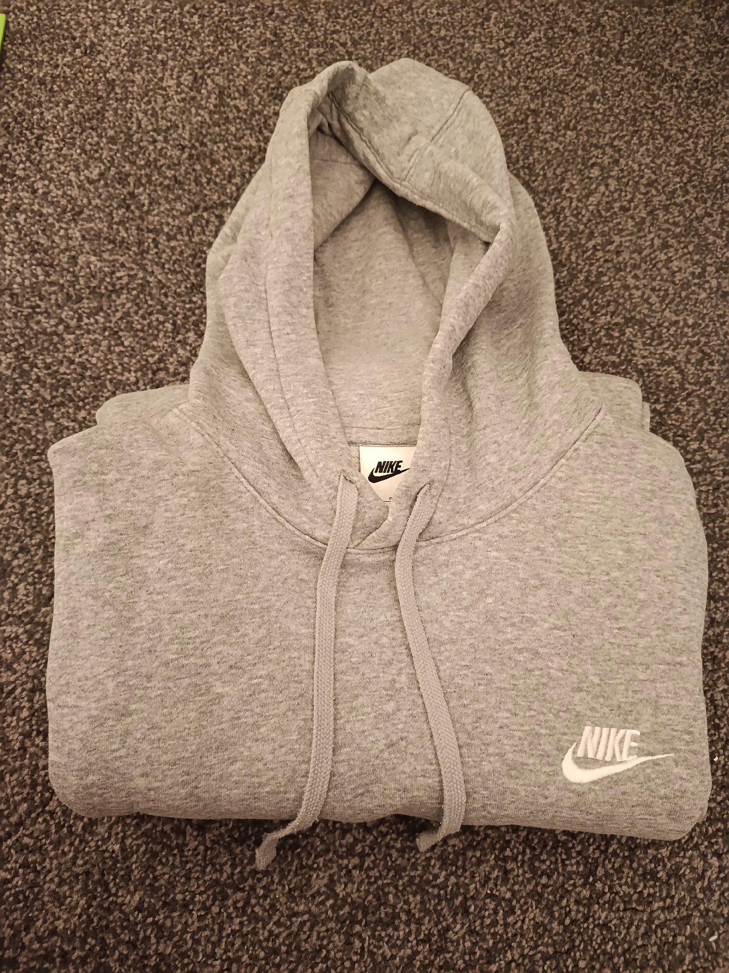 Nike Grey Fleece Hoodie — Size S, Nike, S, Good condition — preloved on SilentSale®