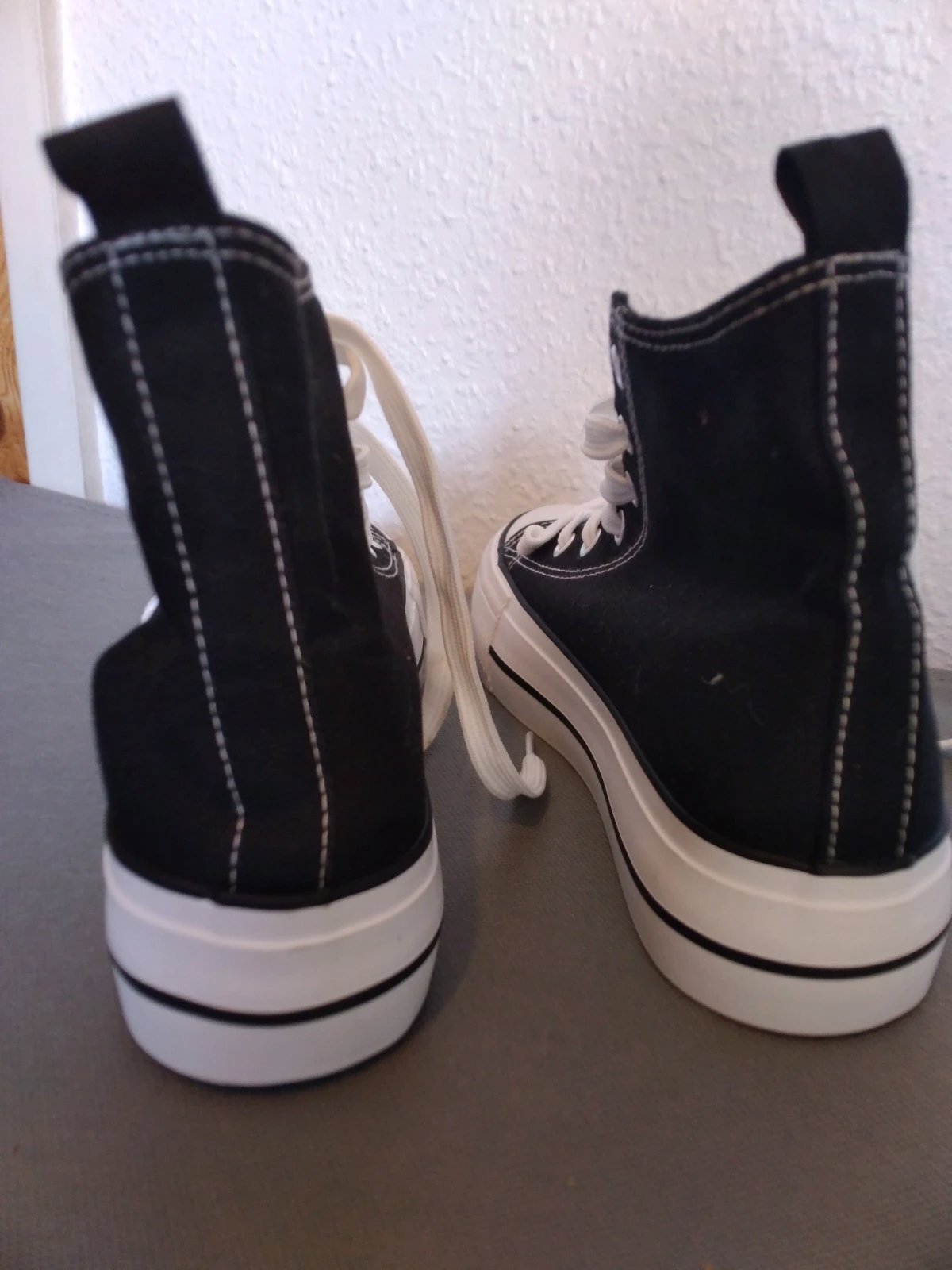 Primark Black High-Top Platform Trainers - UK 3 / EU 36 - New, Primark, 3, New condition — preloved on SilentSale®