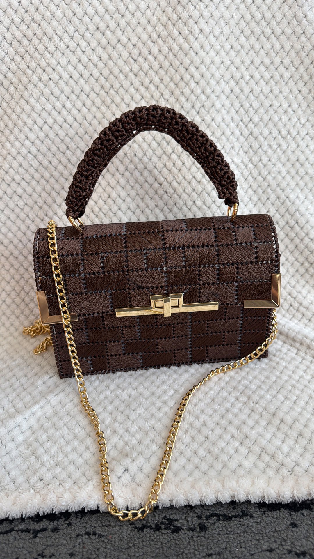  Handmade Brown Shoulder Bag, Handmade, One Size, New condition — preloved on SilentSale®