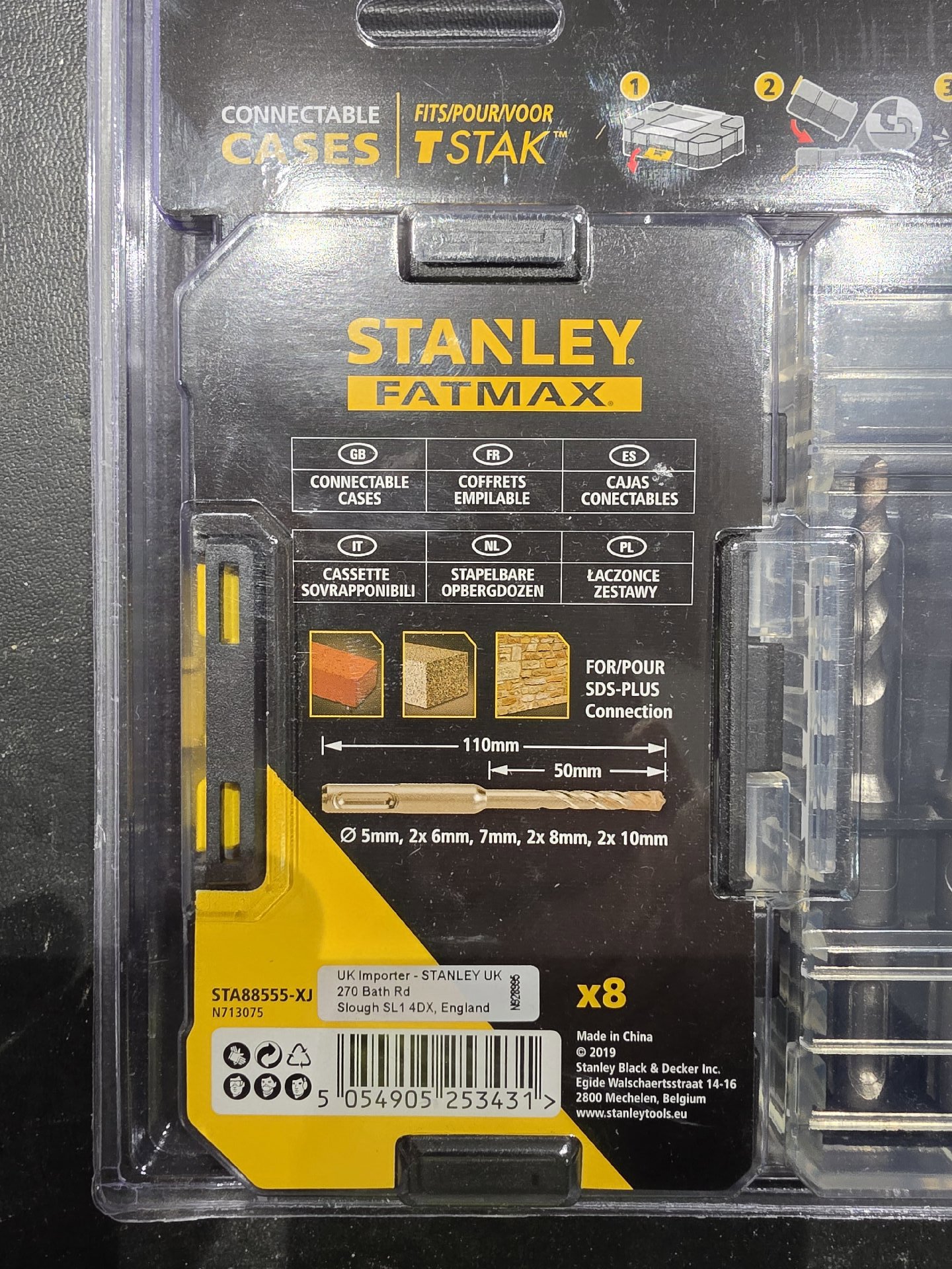 Stanley Fatmax SDS-Plus Drill Bit Set 8 Pieces, Stanley, Medium, New condition — preloved on SilentSale®