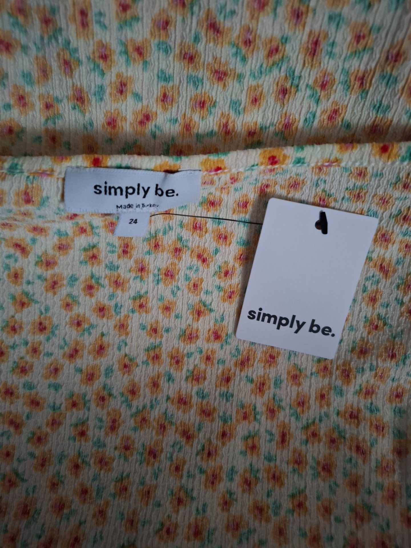 Simply Be Yellow Floral Mini Dress – Size 24, Simply Be, 24, New condition — preloved on SilentSale®