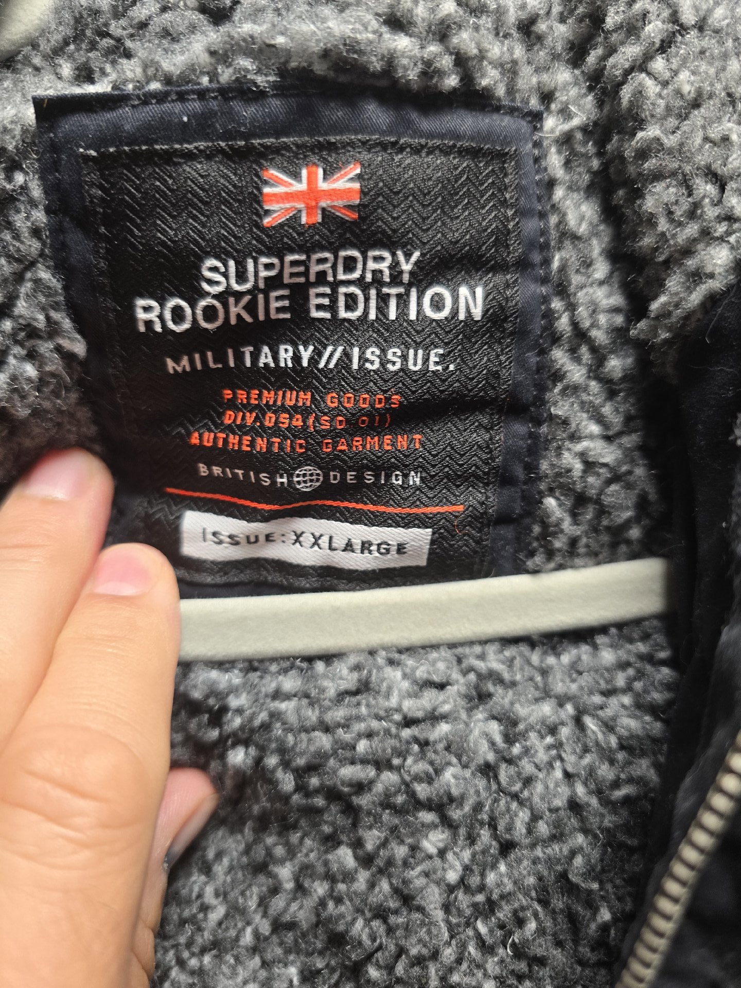 Superdry Rookie Edition Black Military Style Parka Jacket – XXL, Superdry, XXL, Good condition — preloved on SilentSale®