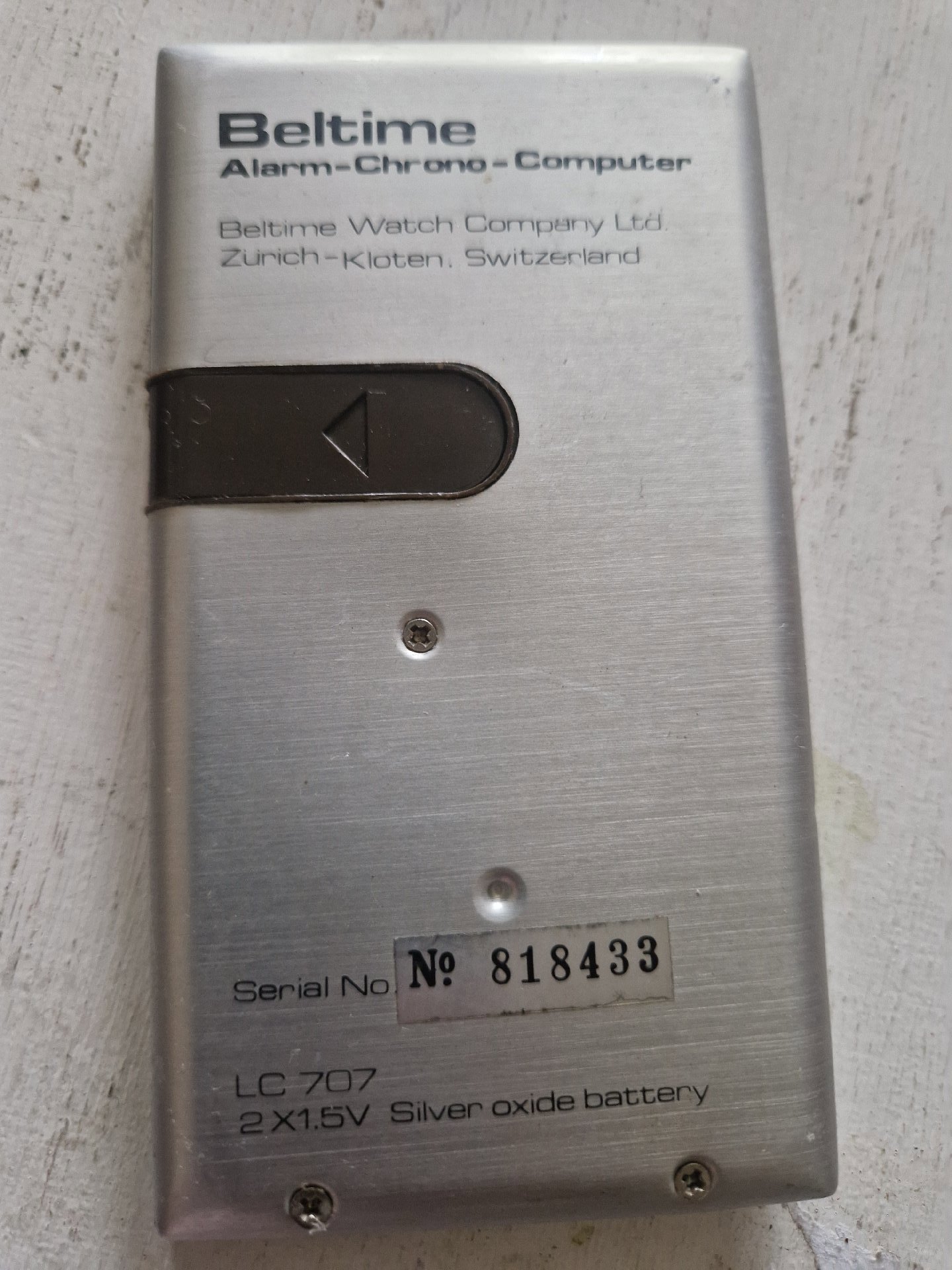 Beltime Alarm-Chrono Computer Calculator, Beltime, One Size, Good condition — preloved on SilentSale®