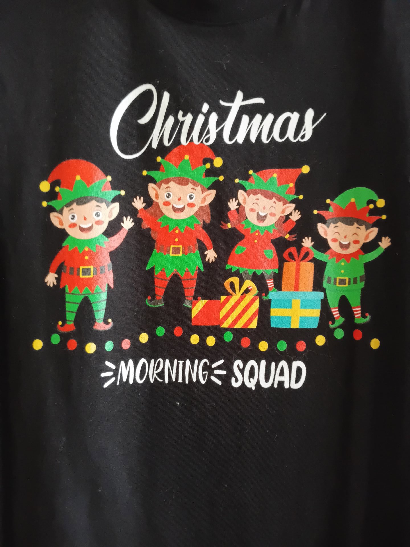 Christmas Morning Squad Black Sleeveless Top, Brands In, S, New condition — preloved on SilentSale®