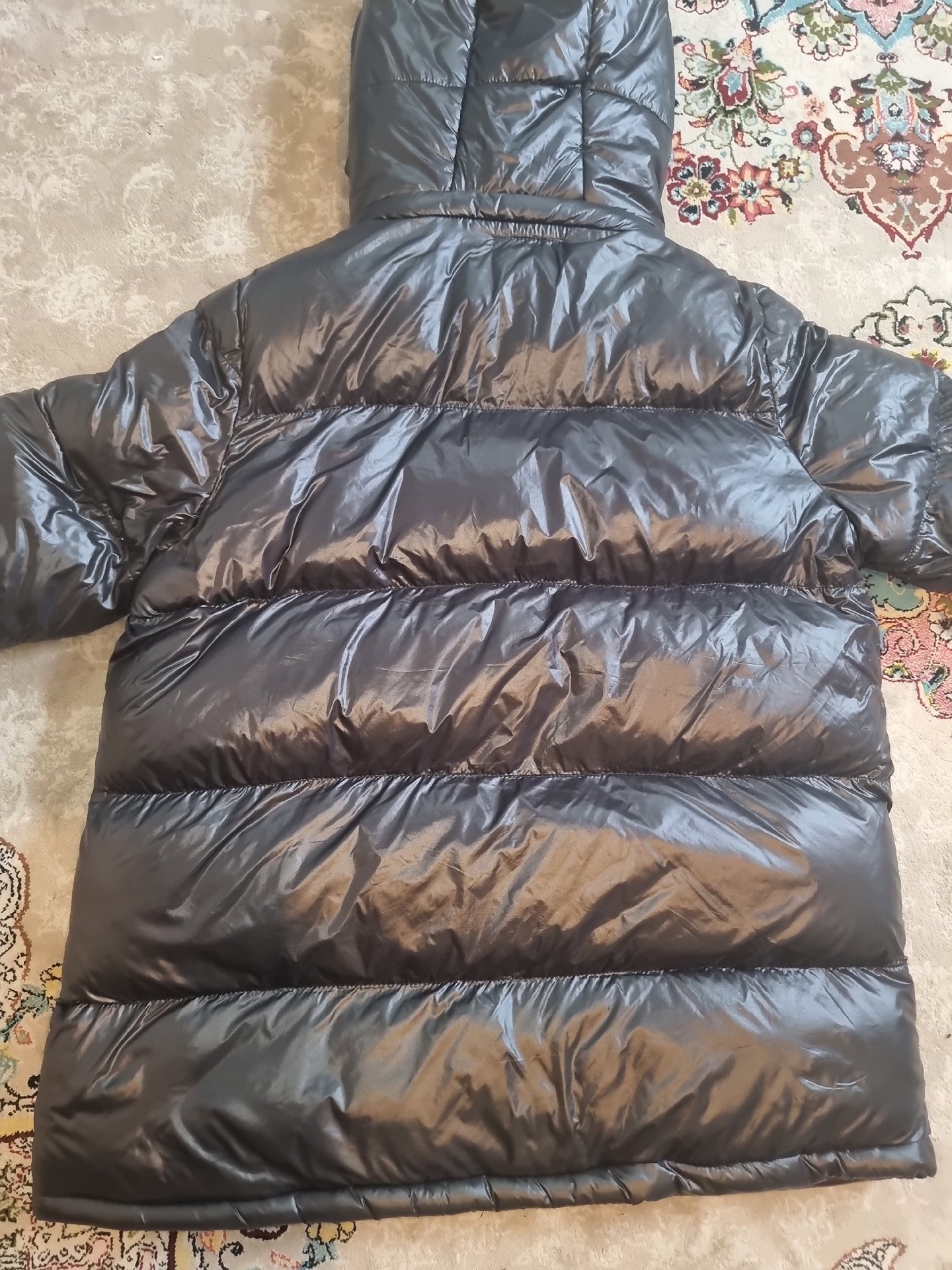 Moncler Black Puffer Jacket with Hood, Moncler, L, Excellent condition — preloved on SilentSale®
