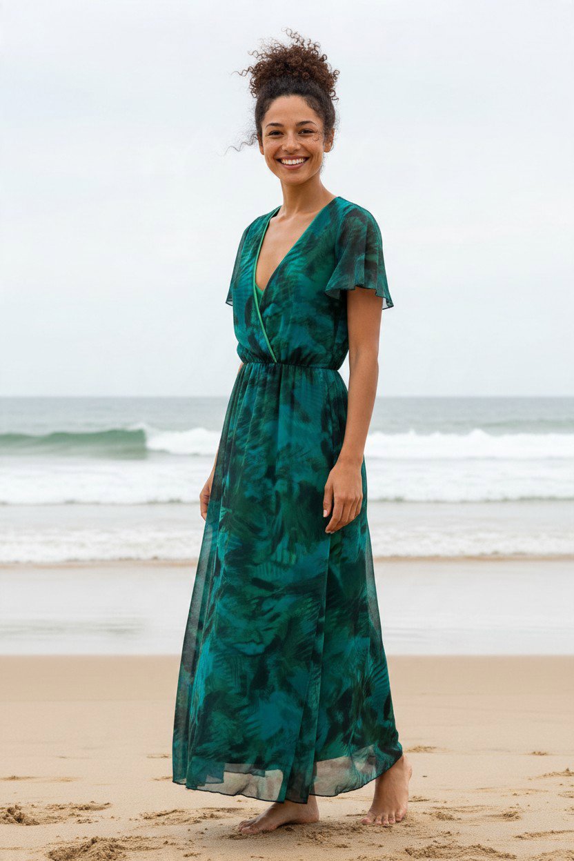 LTS Green Printed Maxi Dress – UK 8, Long Tall Sally, 8, New condition — preloved on SilentSale®