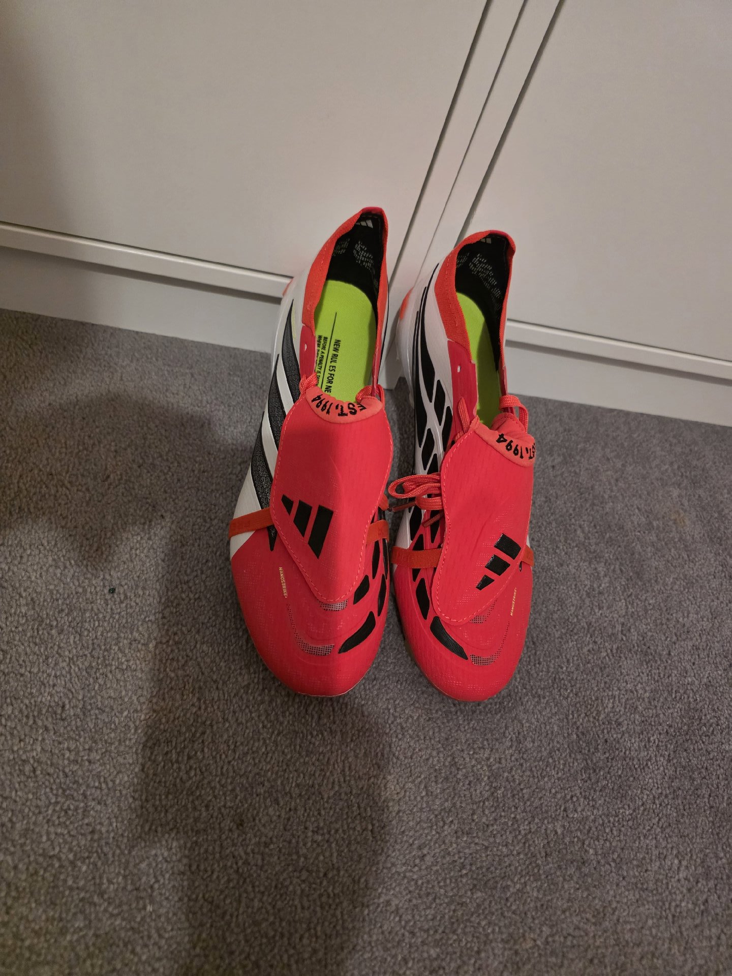 Adidas Predator Football Boots Red White – Size 7.5, Adidas, 7.5, New condition — preloved on SilentSale®