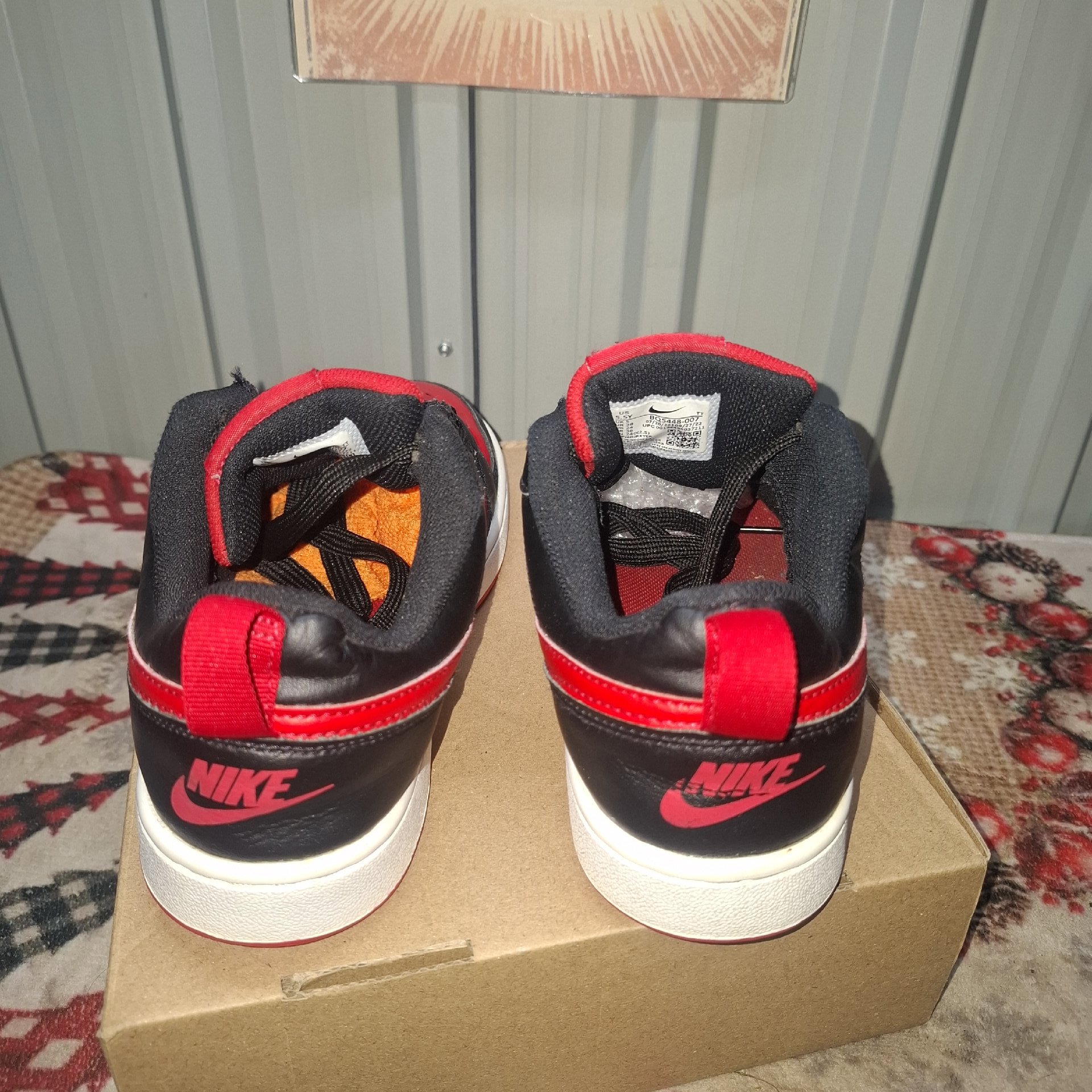 Nike Red and Black Air Force 1 Low Trainers – UK 5, Nike, 5, Excellent condition — preloved on SilentSale®