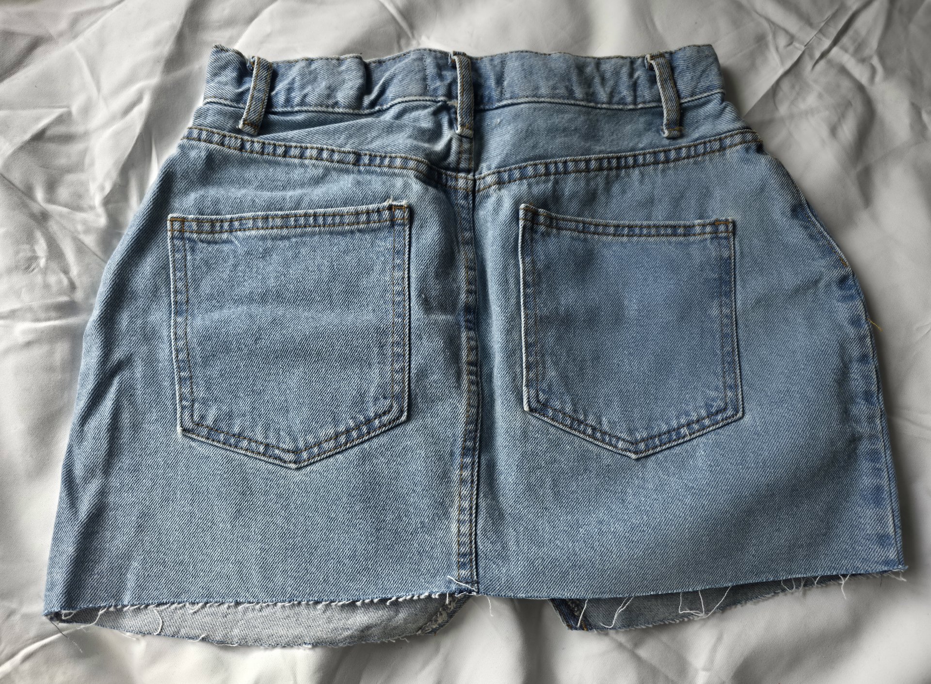 ASOS Design Light Blue Denim Mini Skirt – UK 8, ASOS Design, 8, New condition — preloved on SilentSale®