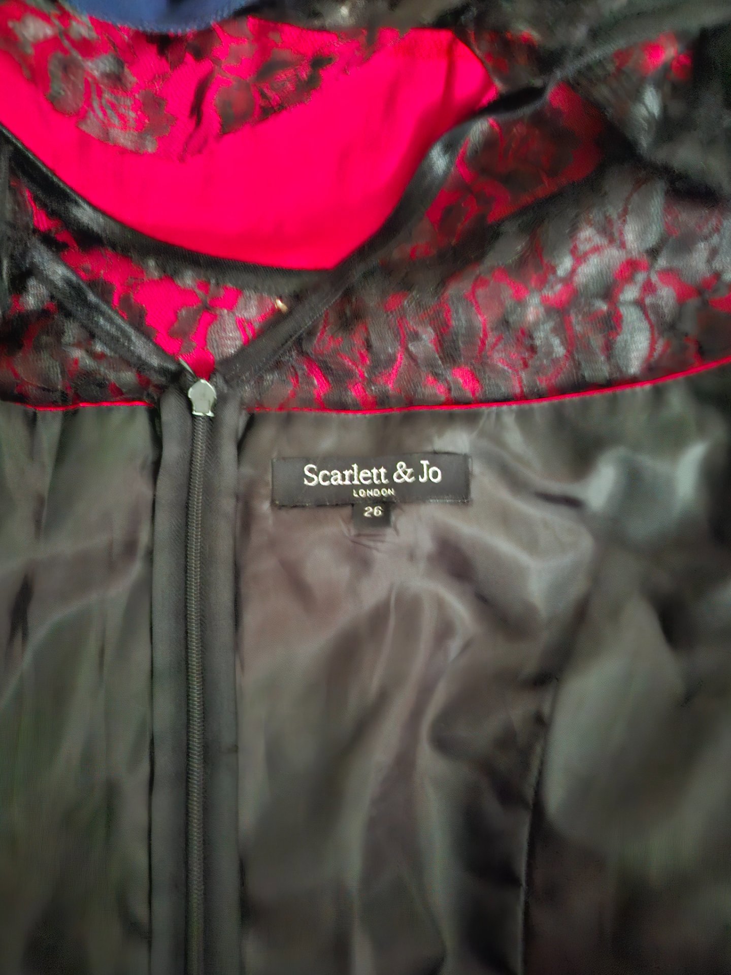 Scarlett & Jo Red and Black Lace Dress – Size 26, Scarlett & Jo, 26, Excellent condition — preloved on SilentSale®