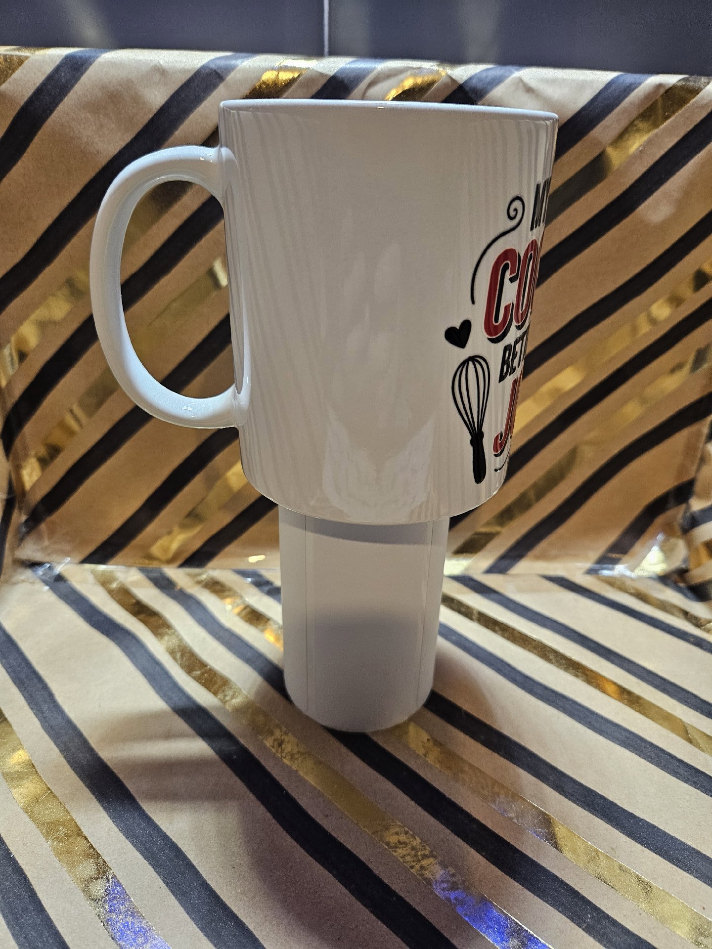 Ceramic Mug with Cooking Joke Print, Unbranded, One Size, New condition — preloved on SilentSale®