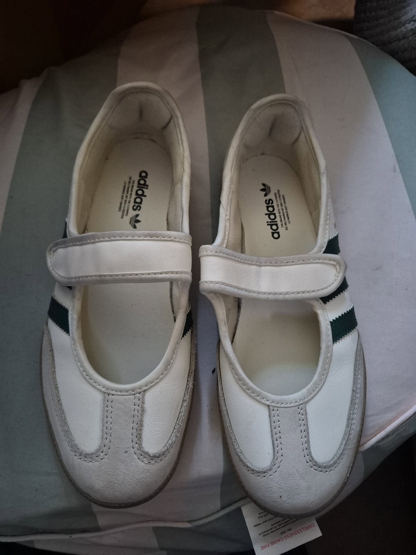 Adidas White Mary Jane Style Trainers – UK 5.5, Adidas, 5.5, New condition — preloved on SilentSale®