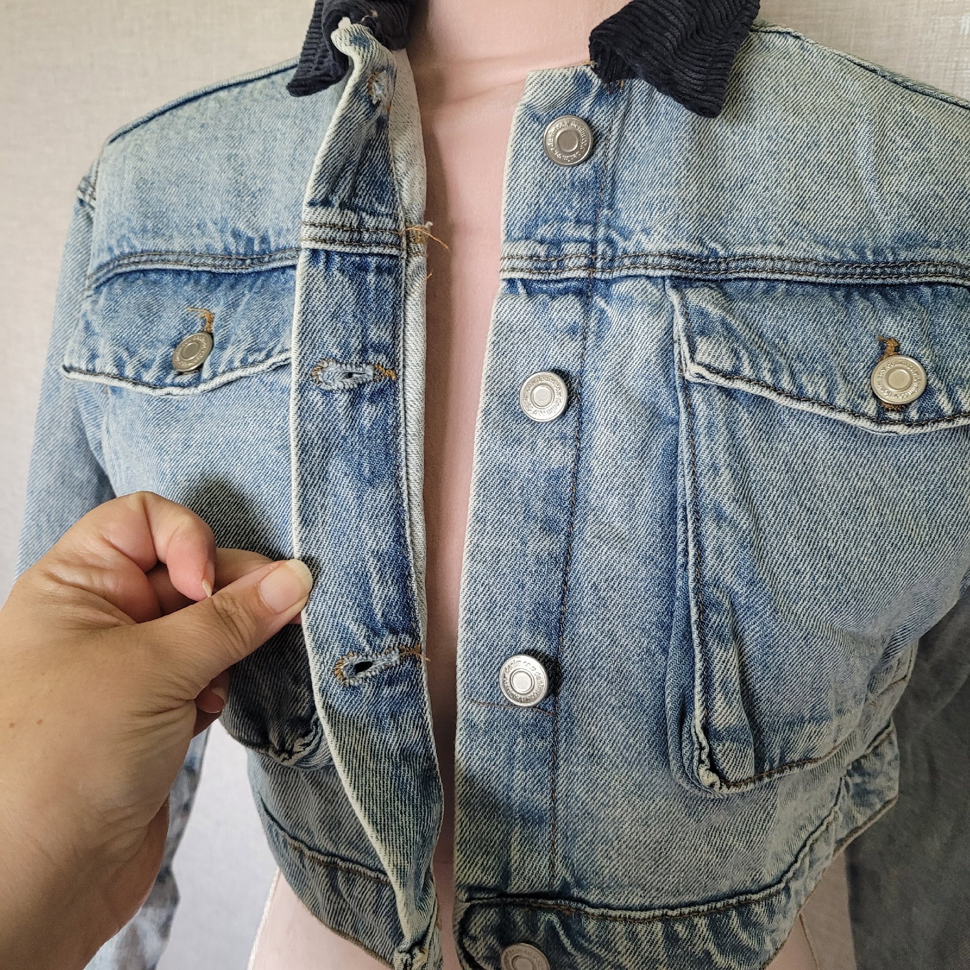 Primark Denim Co. Light Blue Cropped Denim Jacket 10-11 Yrs, Primark Denim Co., 10-11 years, Excellent condition — preloved on SilentSale®