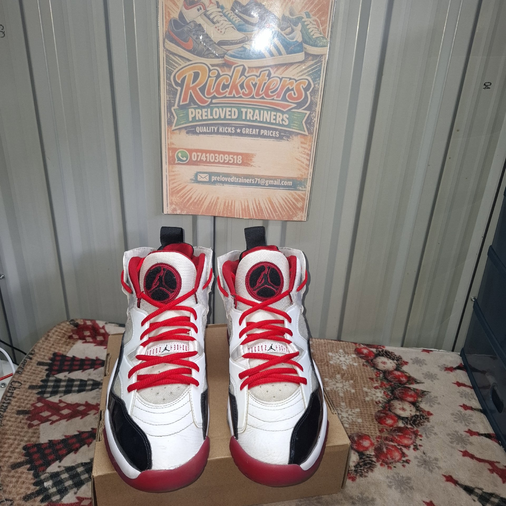 Jordan Air Jumpman Pro White Red Black Trainers – UK 9, Jordan, 9, Good condition — preloved on SilentSale®