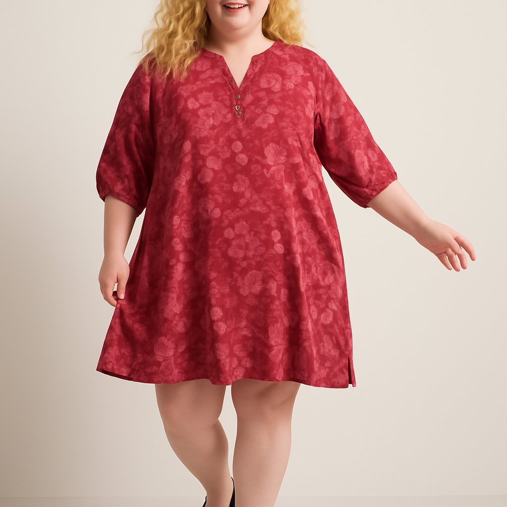 Julipa Red Floral Print  Dress MH166, Julipa, 26, New condition — preloved on SilentSale®