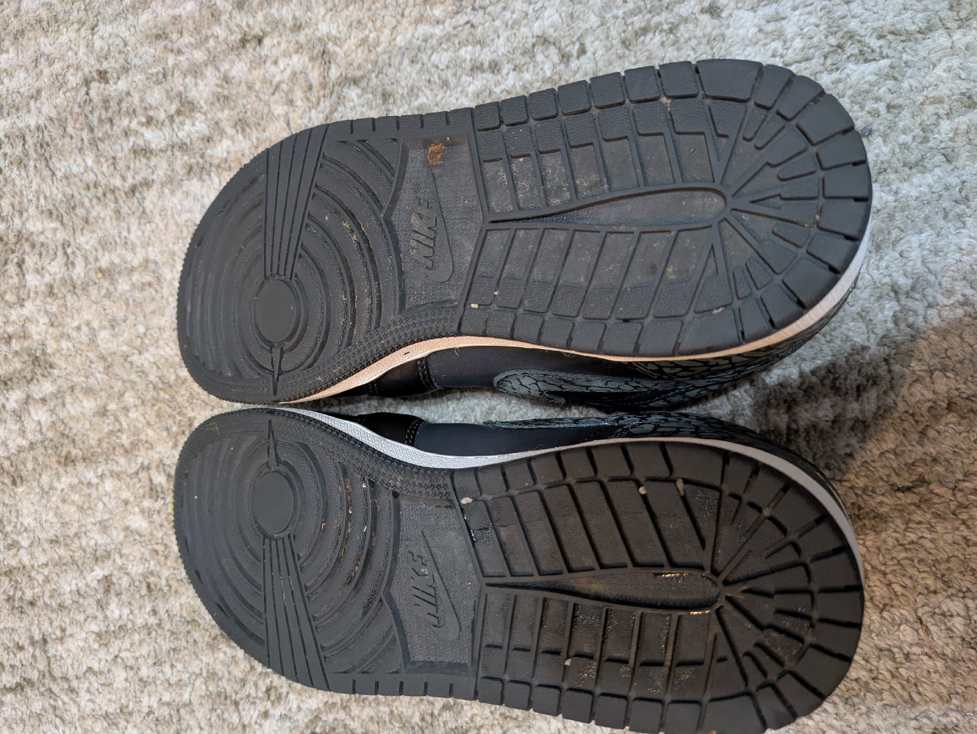Nike Air Jordan Black Trainers, Nike, 5.5, Excellent condition — preloved on SilentSale®