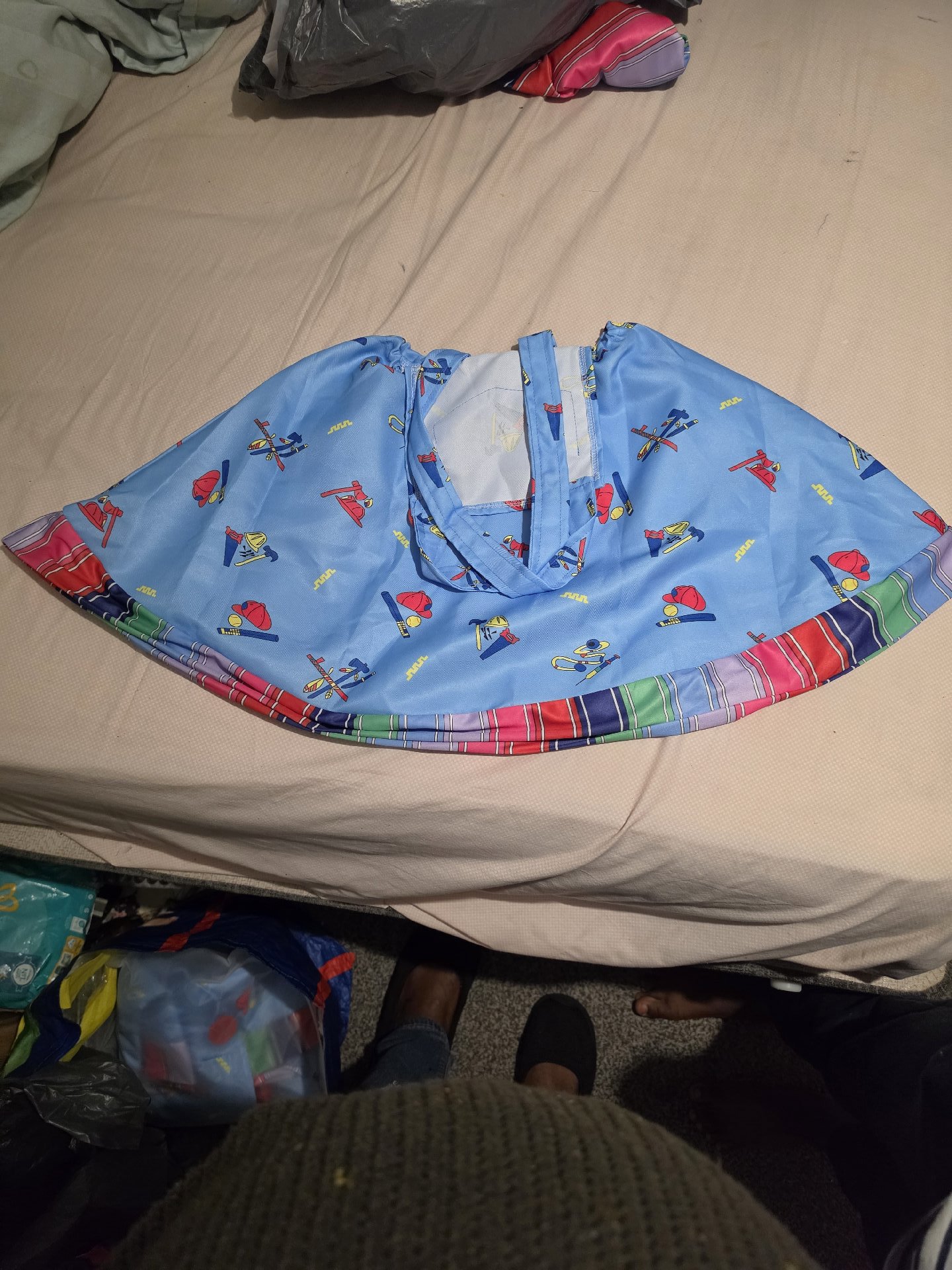 Good Guys Blue Printed Girls Pinafore Dress, good guys, 5 years, Excellent condition — preloved on SilentSale®