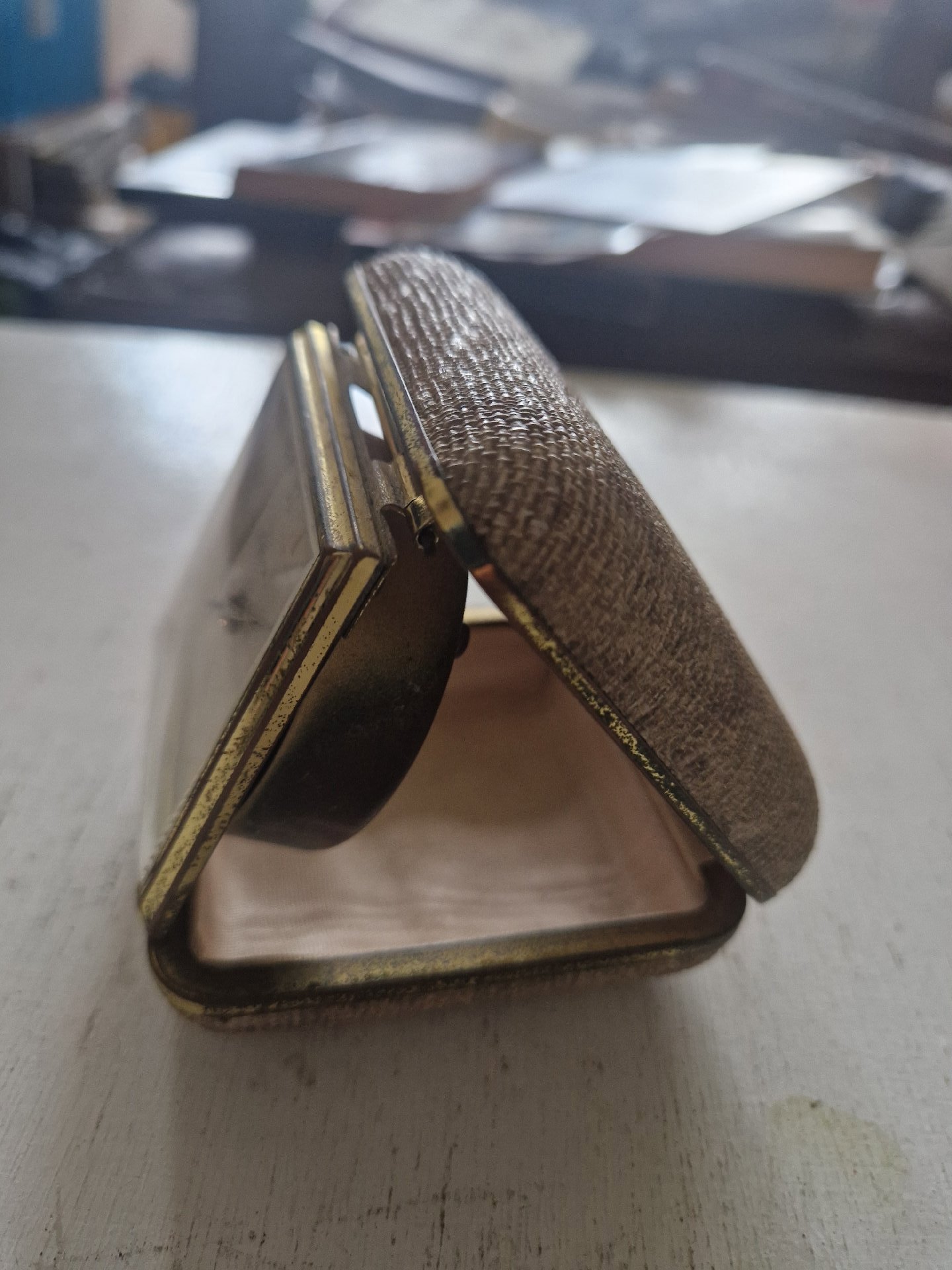 Brass travel alarm clock by Europa with mechanical jeweled movement, Europa, Small, Excellent condition — preloved on SilentSale®