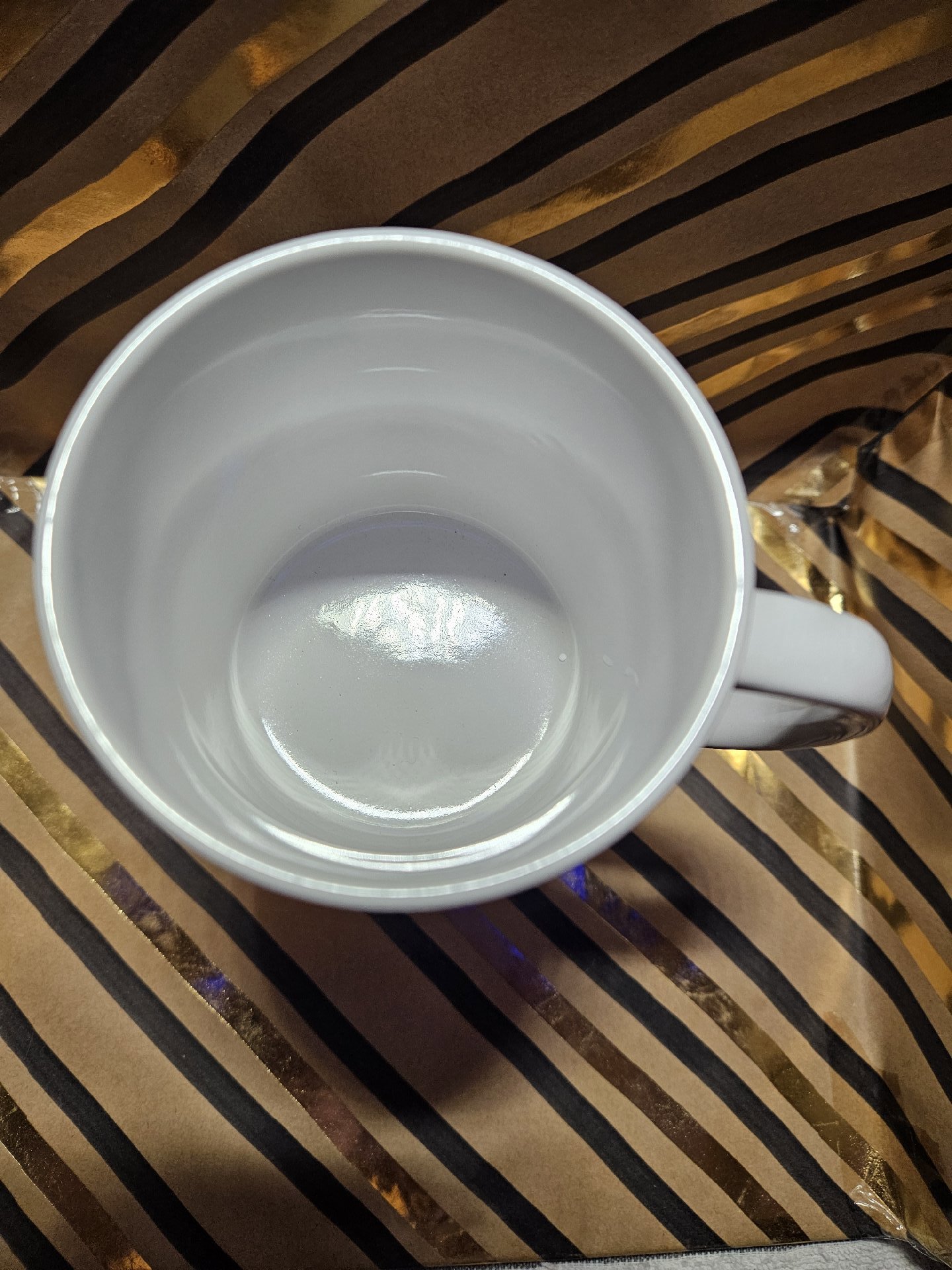 White Ceramic Mug with 'It's Fine I'm Fine Everything's Fine' Cat Print, Unbranded, One Size, New condition — preloved on SilentSale®