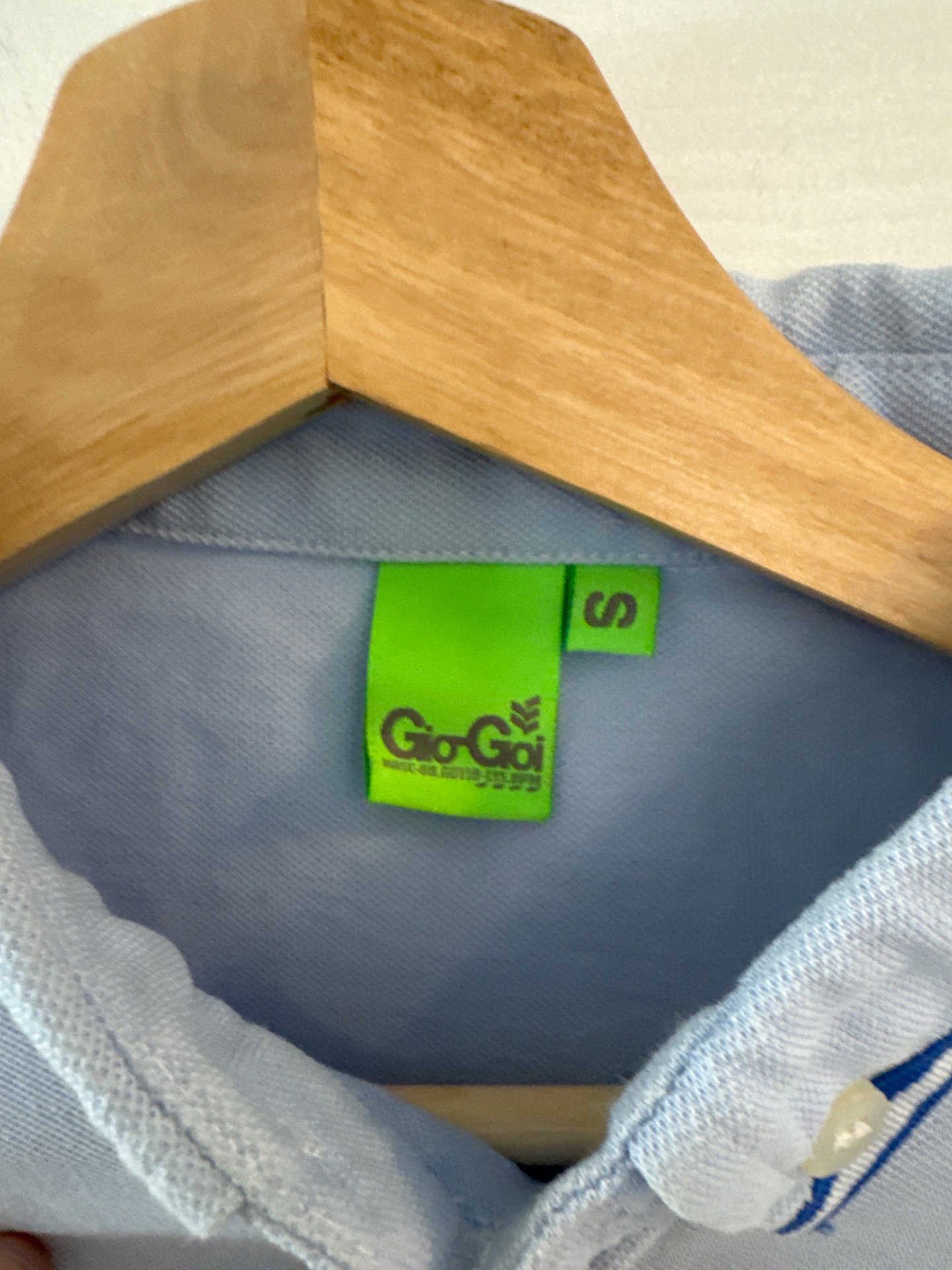 Ben Sherman Blue Polo Shirt with Striped Collar – Size M, Ben Sherman, M, Excellent condition — preloved on SilentSale®